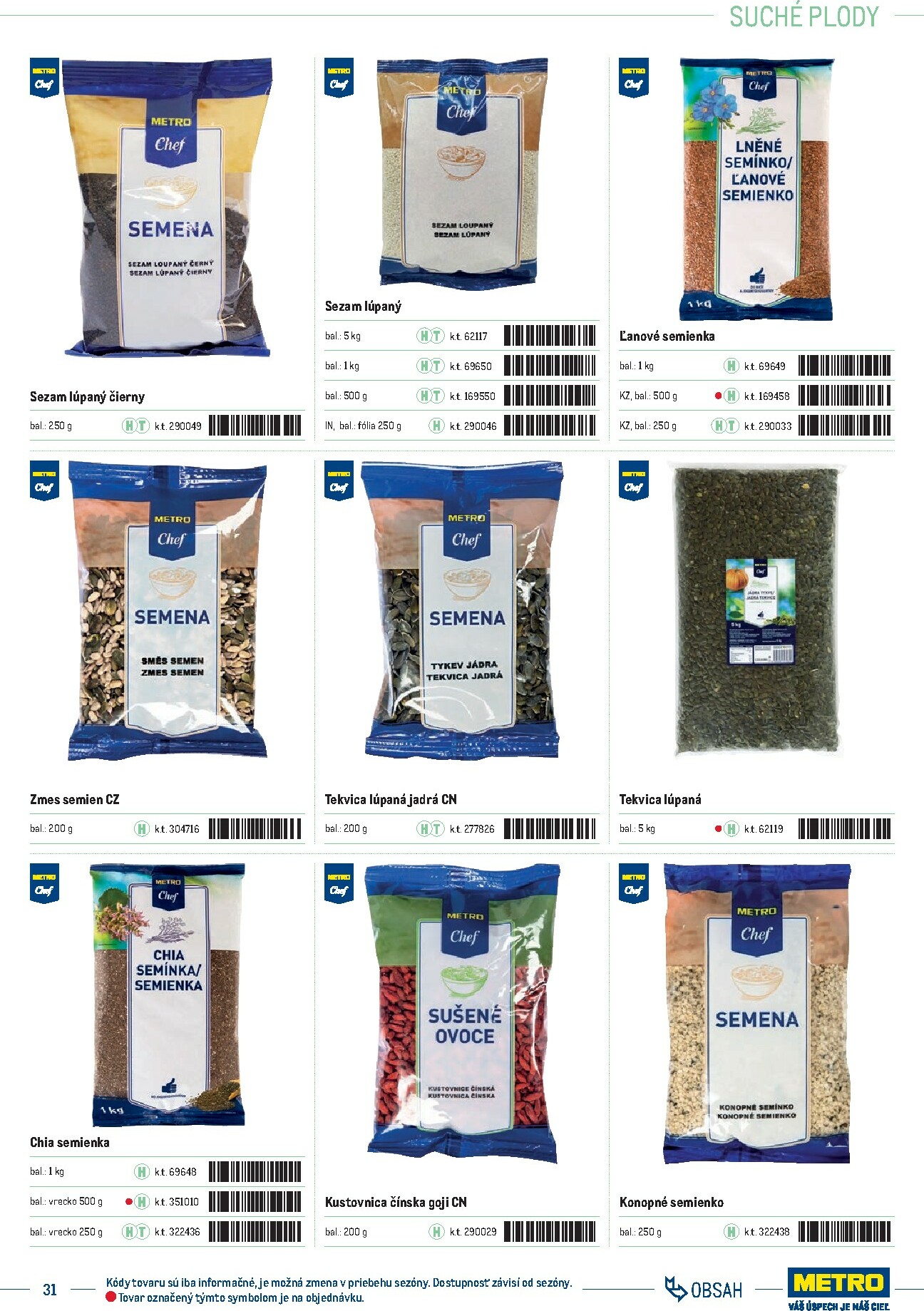 metro - Leták Metro - Katalóg vlastných značiek METRO platný od 01.10. do 31.12. - page: 31 metro - Leták Metro - Katalóg vlastných značiek METRO platný od 01.10. do 31.12. - page: 31