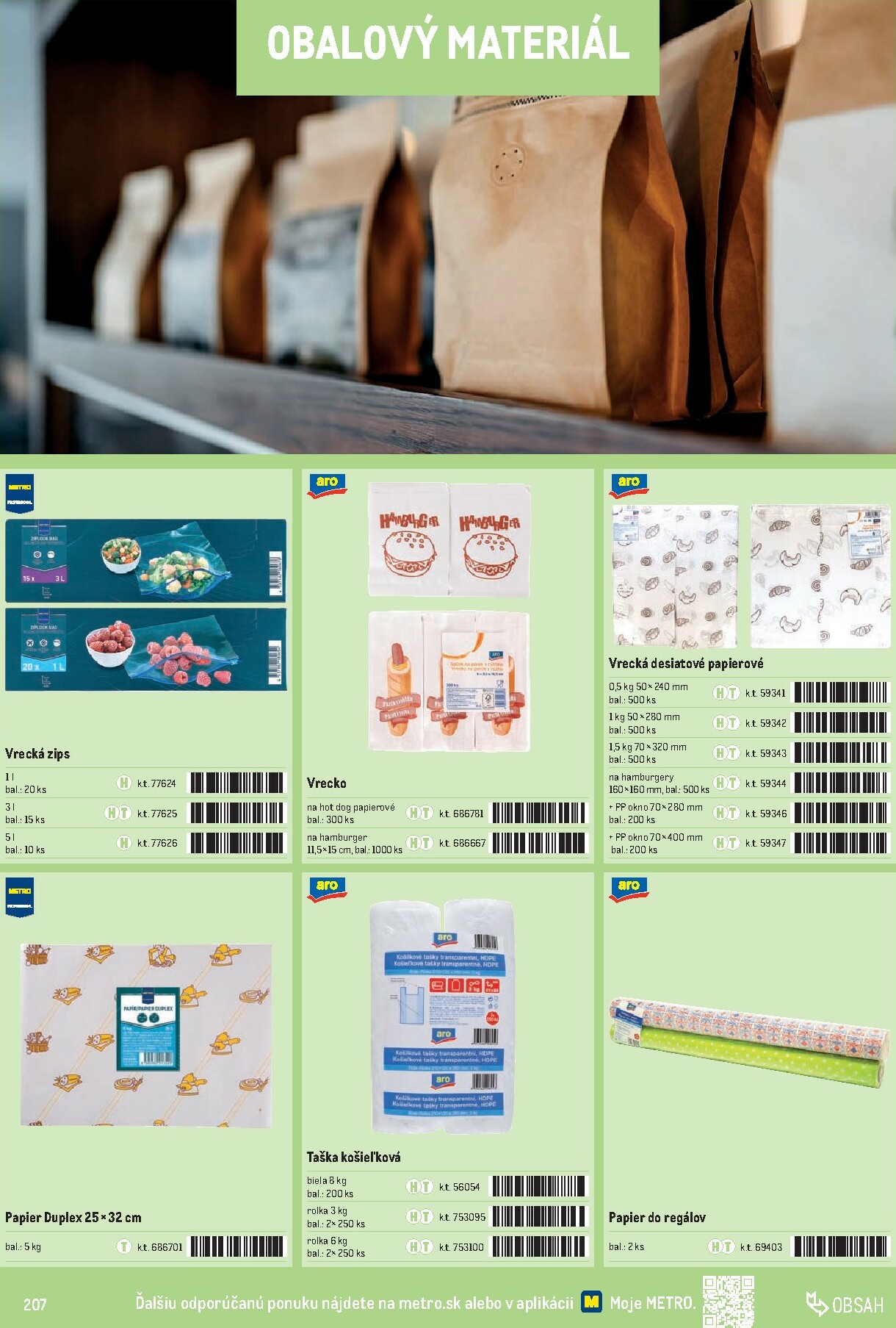 metro - Leták Metro - Katalóg vlastných značiek METRO platný od 01.10. do 31.12. - page: 207 metro - Leták Metro - Katalóg vlastných značiek METRO platný od 01.10. do 31.12. - page: 207