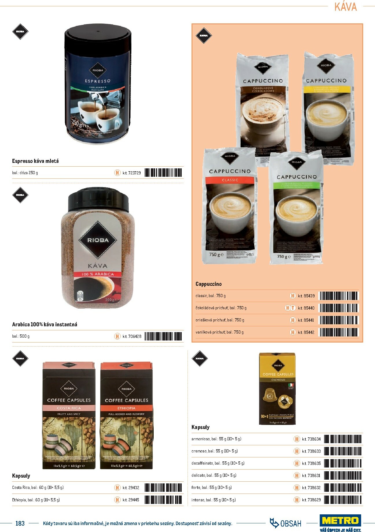 metro - Leták Metro - Katalóg vlastných značiek METRO platný od 01.10. do 31.12. - page: 183 metro - Leták Metro - Katalóg vlastných značiek METRO platný od 01.10. do 31.12. - page: 183