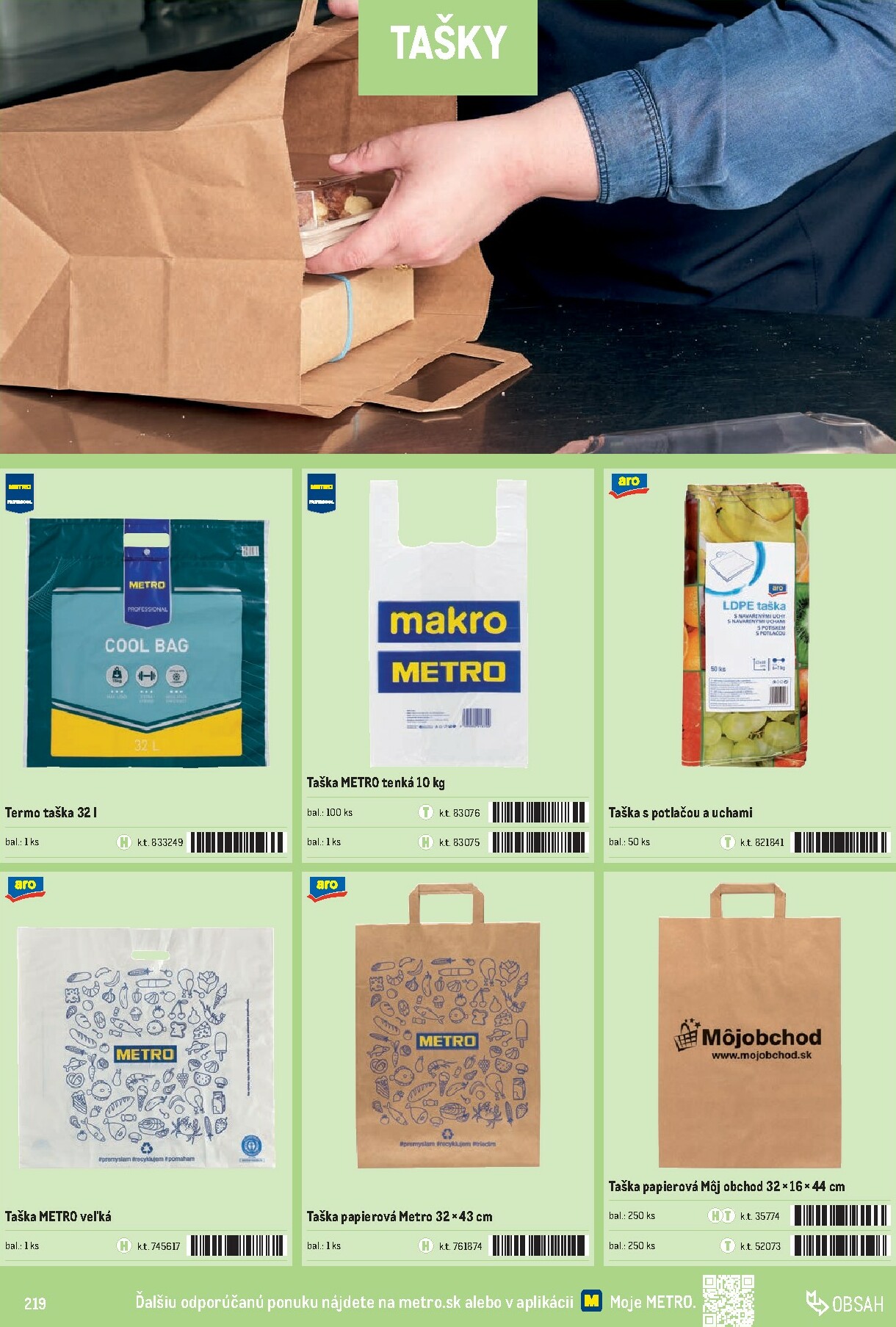 metro - Leták Metro - Katalóg vlastných značiek METRO platný od 01.10. do 31.12. - page: 219 metro - Leták Metro - Katalóg vlastných značiek METRO platný od 01.10. do 31.12. - page: 219