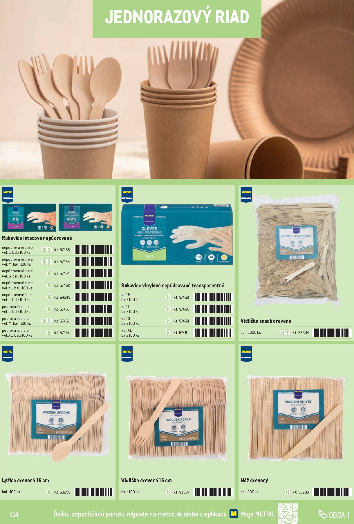 metro - Leták Metro - Katalóg vlastných značiek METRO platný od 01.10. do 31.12. - page: 214 metro - Leták Metro - Katalóg vlastných značiek METRO platný od 01.10. do 31.12. - page: 214
