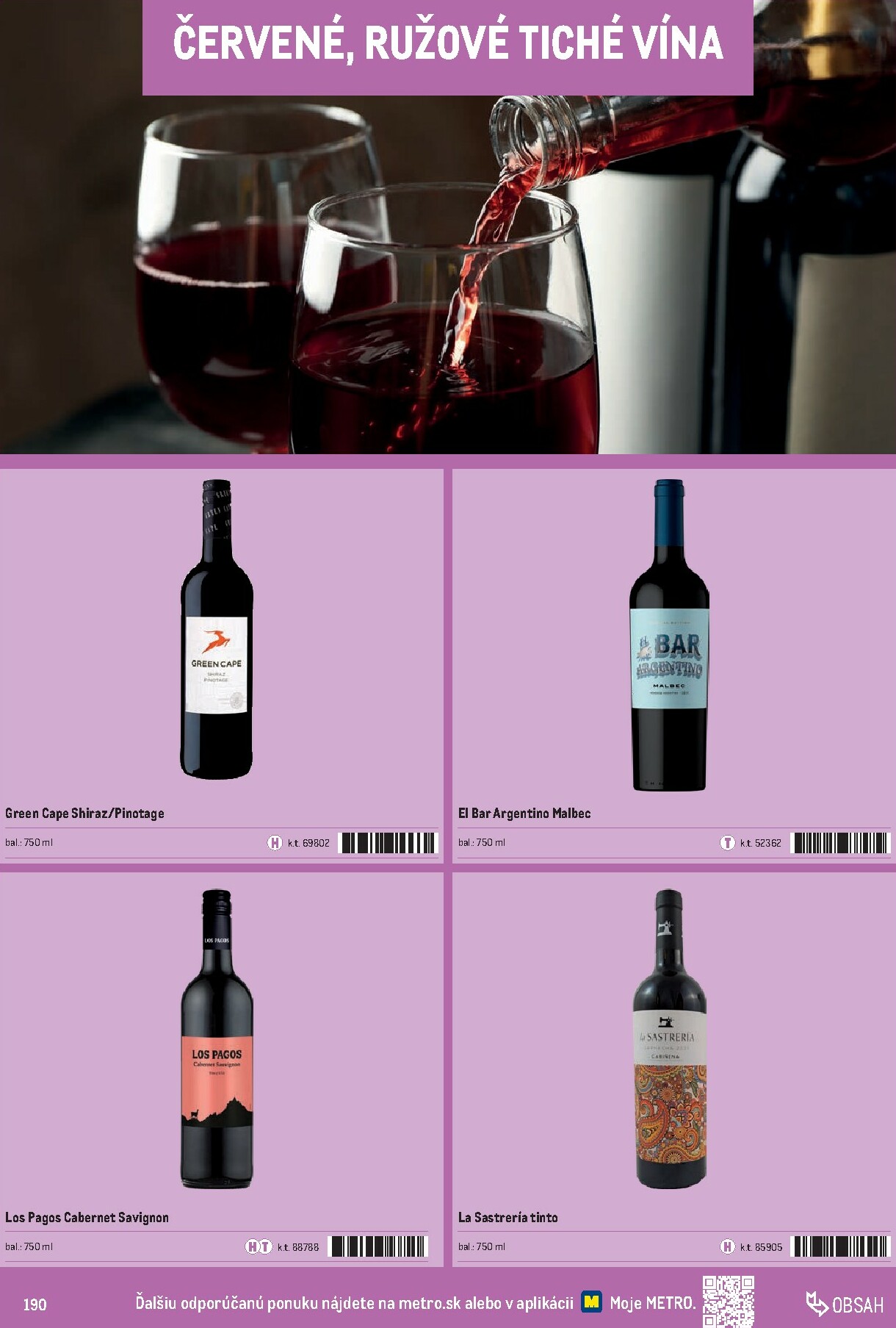 metro - Leták Metro - Katalóg vlastných značiek METRO platný od 01.10. do 31.12. - page: 190 metro - Leták Metro - Katalóg vlastných značiek METRO platný od 01.10. do 31.12. - page: 190