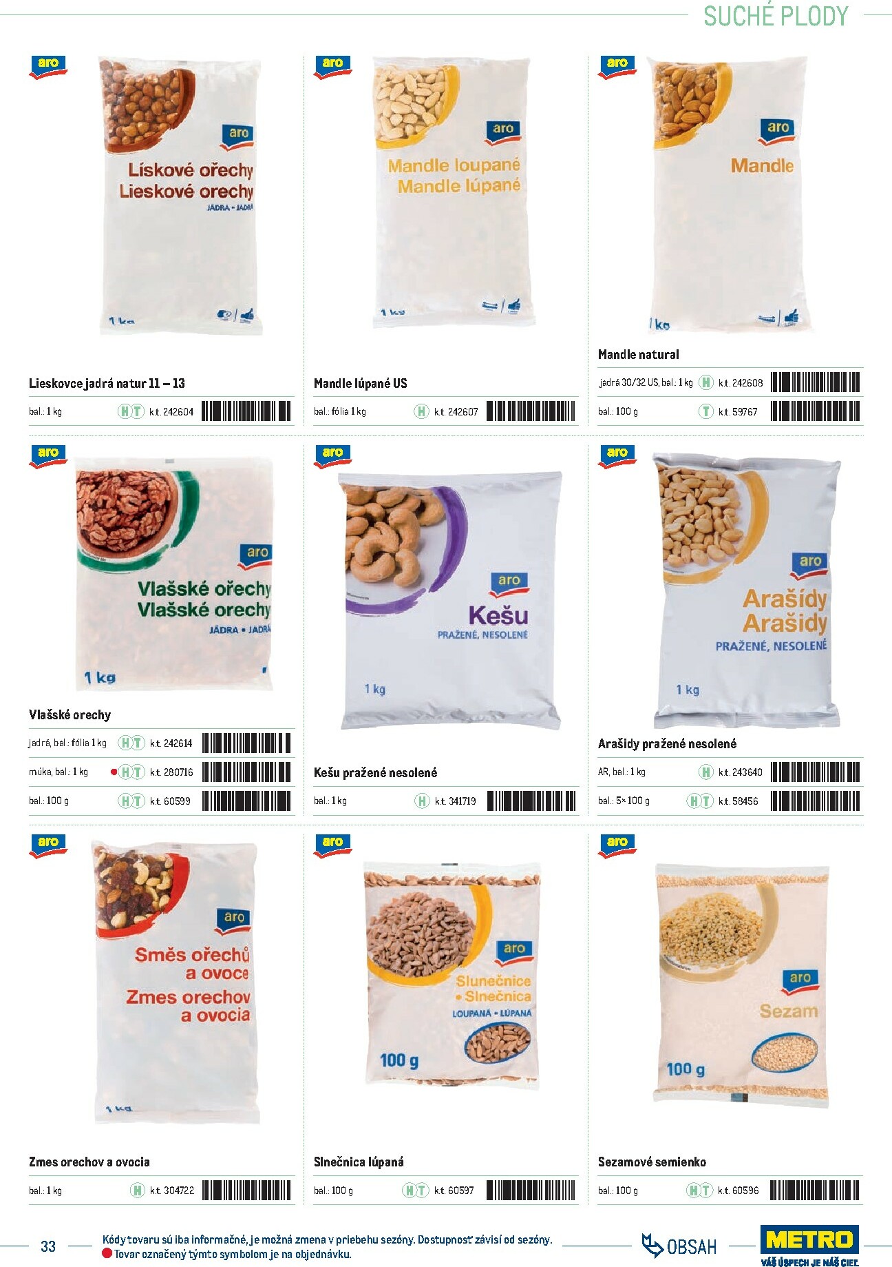 metro - Leták Metro - Katalóg vlastných značiek METRO platný od 01.10. do 31.12. - page: 33 metro - Leták Metro - Katalóg vlastných značiek METRO platný od 01.10. do 31.12. - page: 33