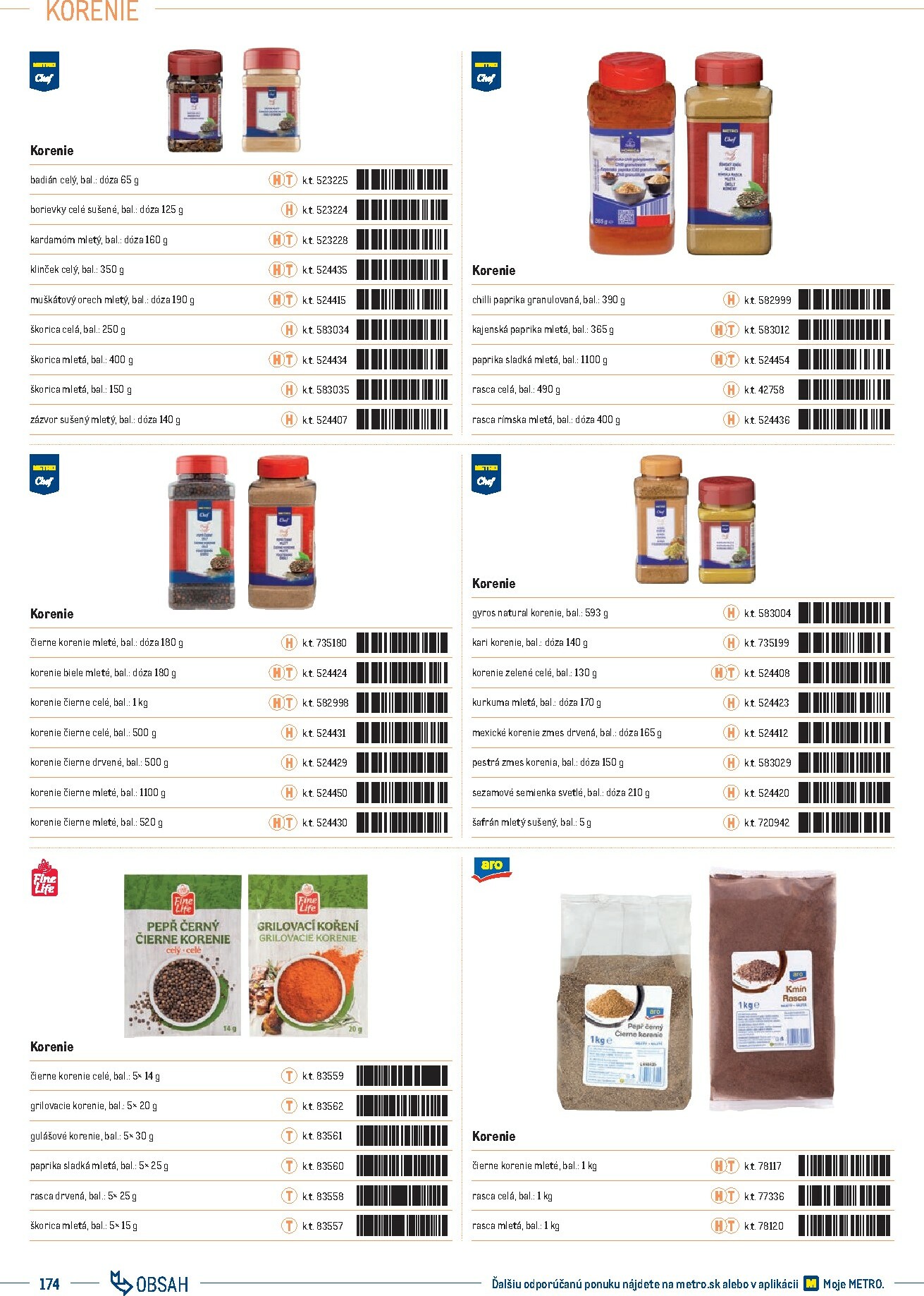 metro - Leták Metro - Katalóg vlastných značiek METRO platný od 01.10. do 31.12. - page: 174 metro - Leták Metro - Katalóg vlastných značiek METRO platný od 01.10. do 31.12. - page: 174