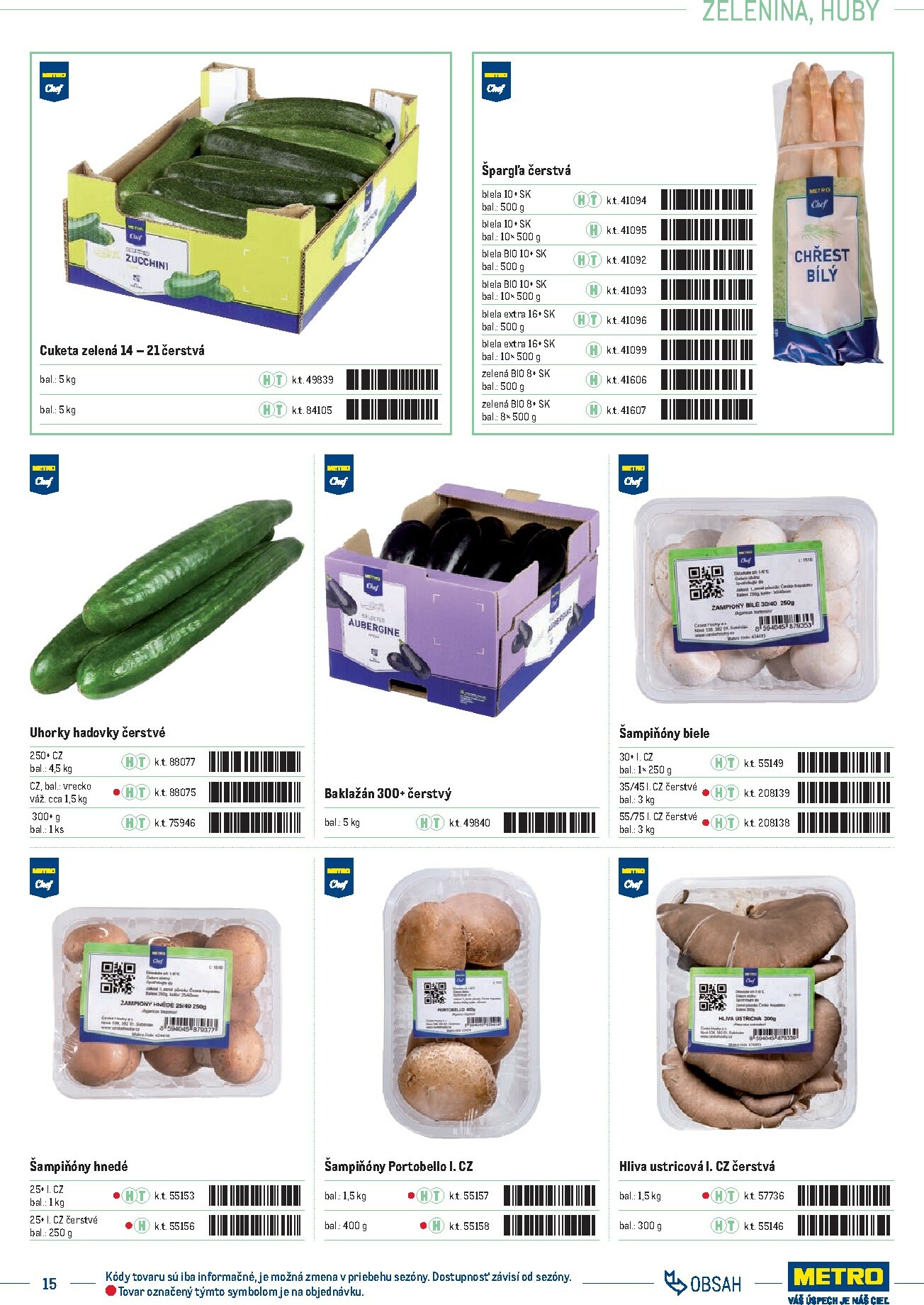 metro - Leták Metro - Katalóg vlastných značiek METRO platný od 01.10. do 31.12. - page: 15 metro - Leták Metro - Katalóg vlastných značiek METRO platný od 01.10. do 31.12. - page: 15