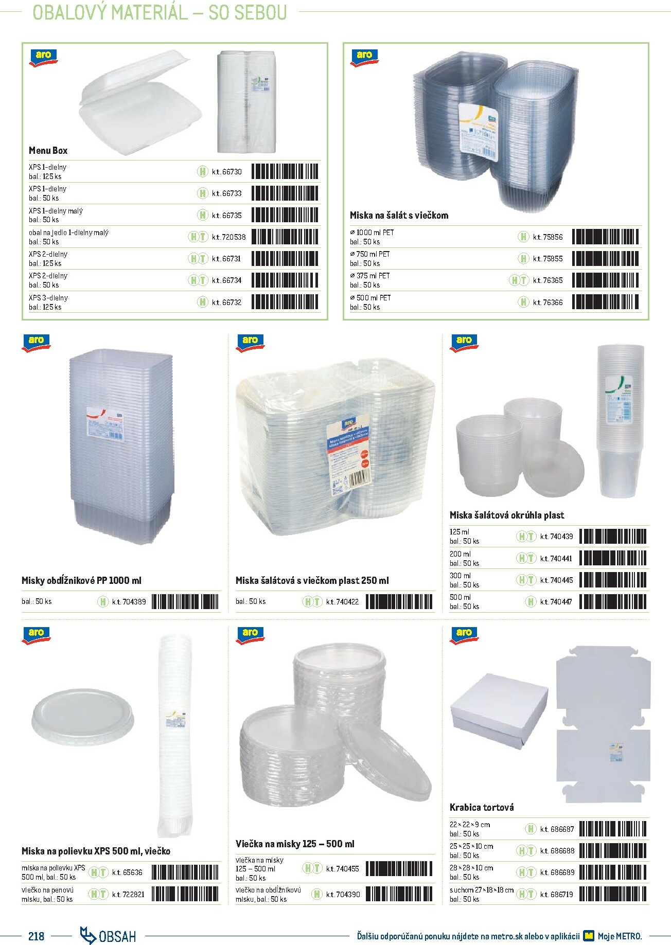 metro - Leták Metro - Katalóg vlastných značiek METRO platný od 01.10. do 31.12. - page: 218 metro - Leták Metro - Katalóg vlastných značiek METRO platný od 01.10. do 31.12. - page: 218