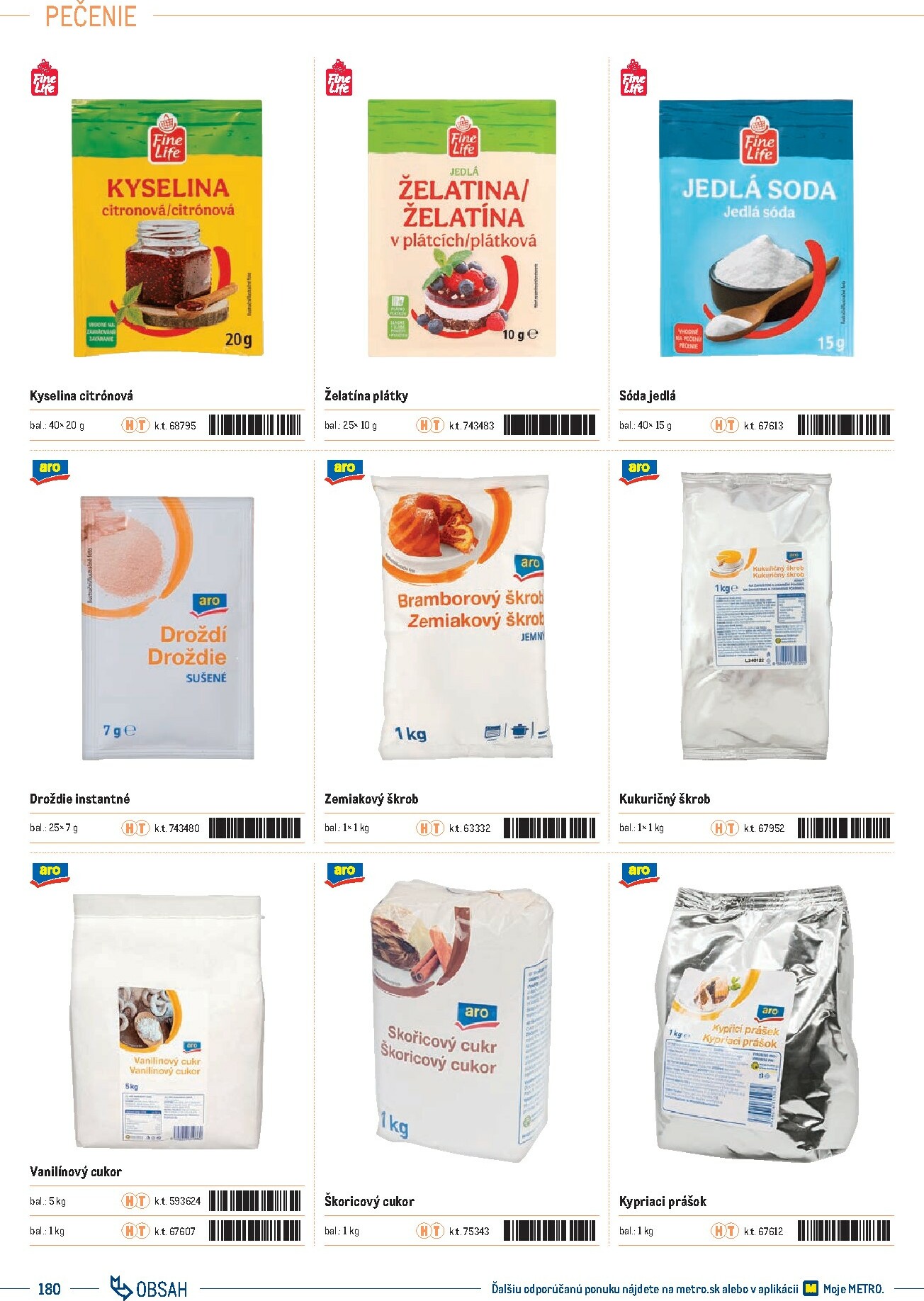 metro - Leták Metro - Katalóg vlastných značiek METRO platný od 01.10. do 31.12. - page: 180 metro - Leták Metro - Katalóg vlastných značiek METRO platný od 01.10. do 31.12. - page: 180