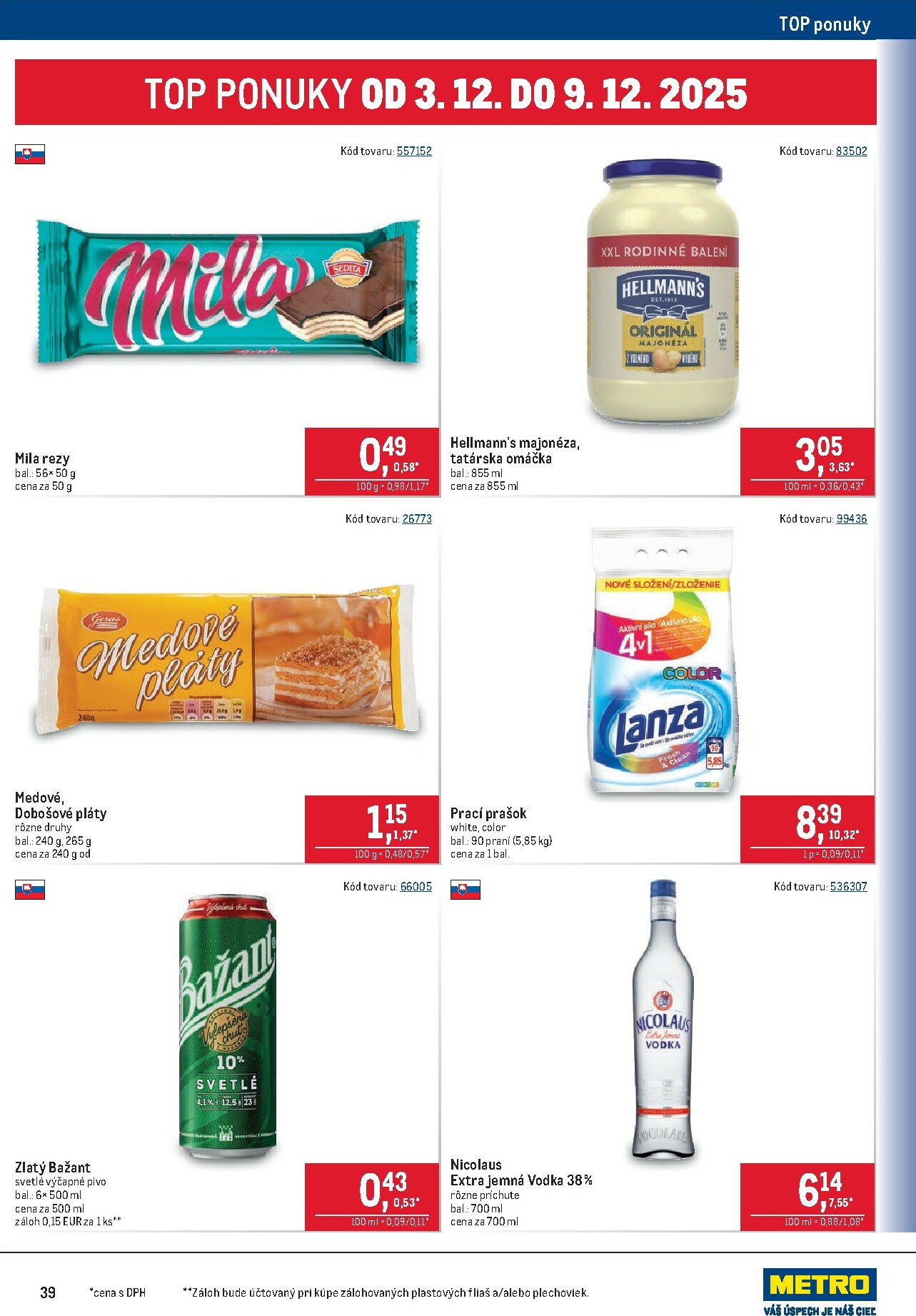 metro - Leták Metro - Maloobchod platný od 19.11. do 09.12. - page: 39