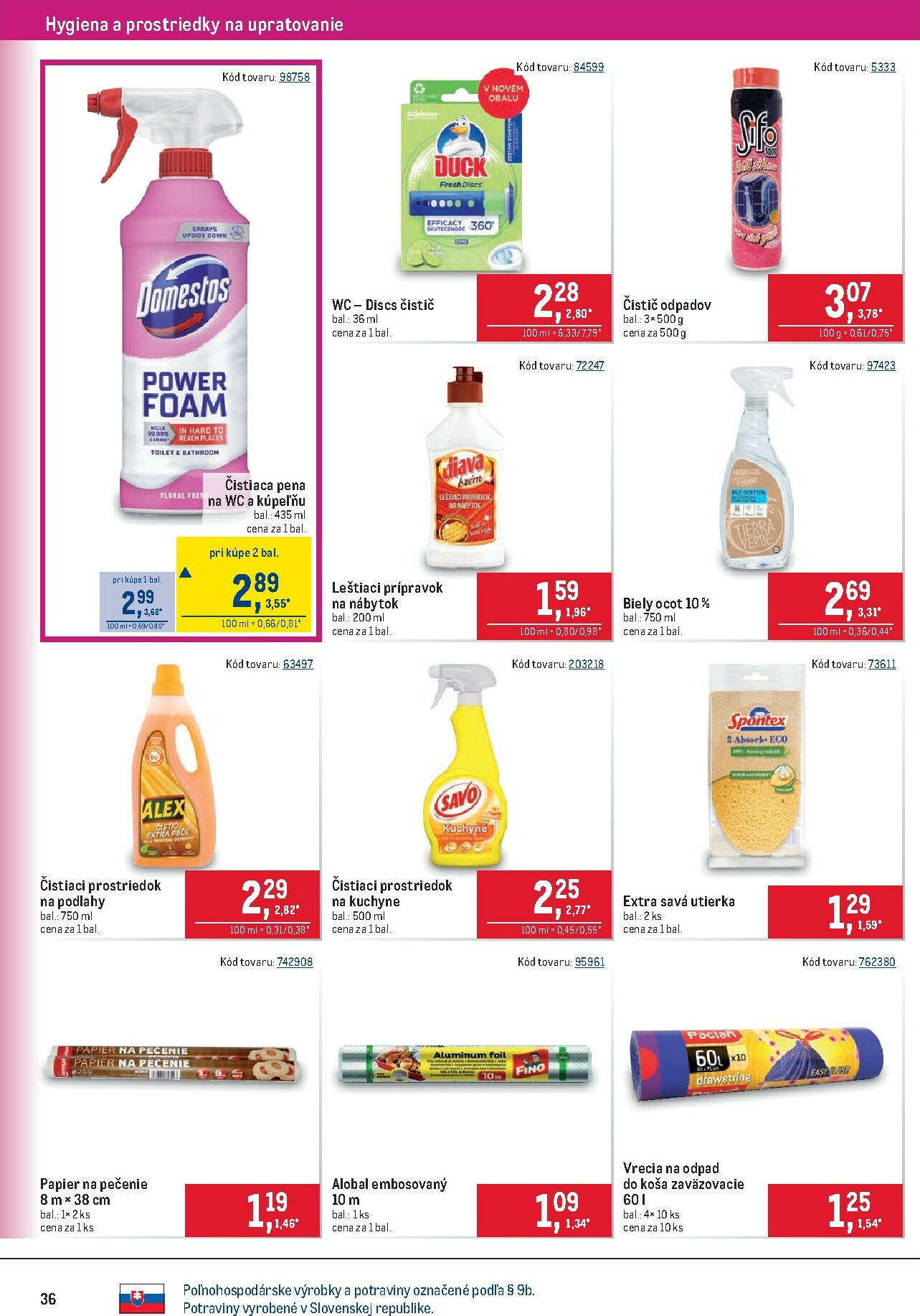 metro - Leták Metro - Maloobchod platný od 19.11. do 09.12. - page: 36