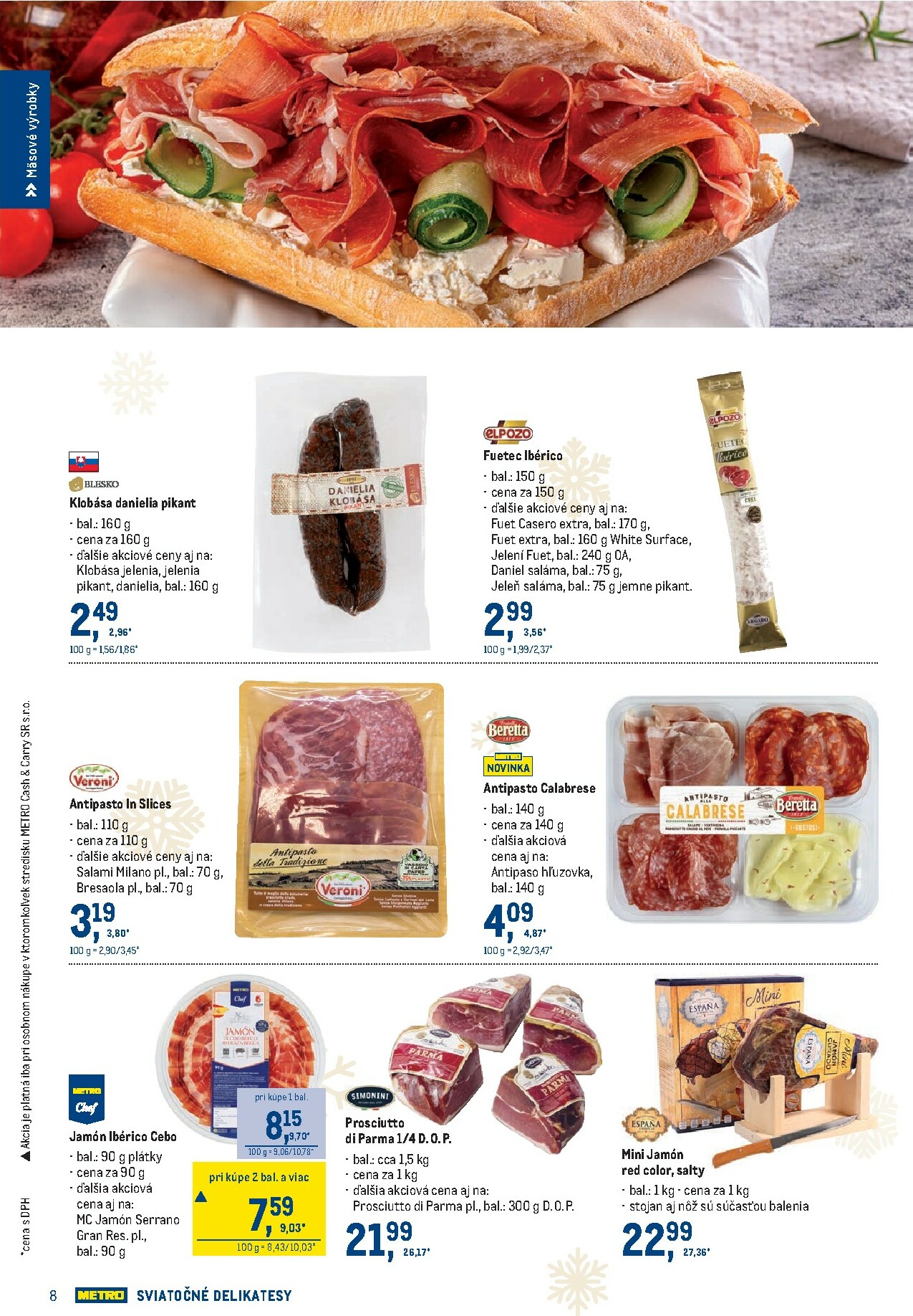 metro - Leták Metro - Sviatočné delikatesy platný od 19.11. do 31.12. - page: 8