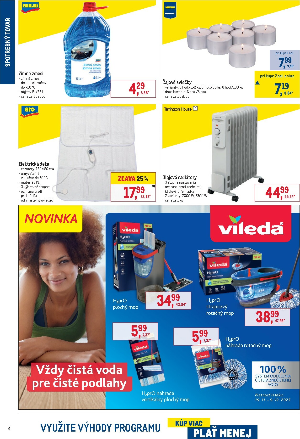 metro - Leták Metro - Spotrebný tovar platný od 19.11. do 09.12. - page: 4