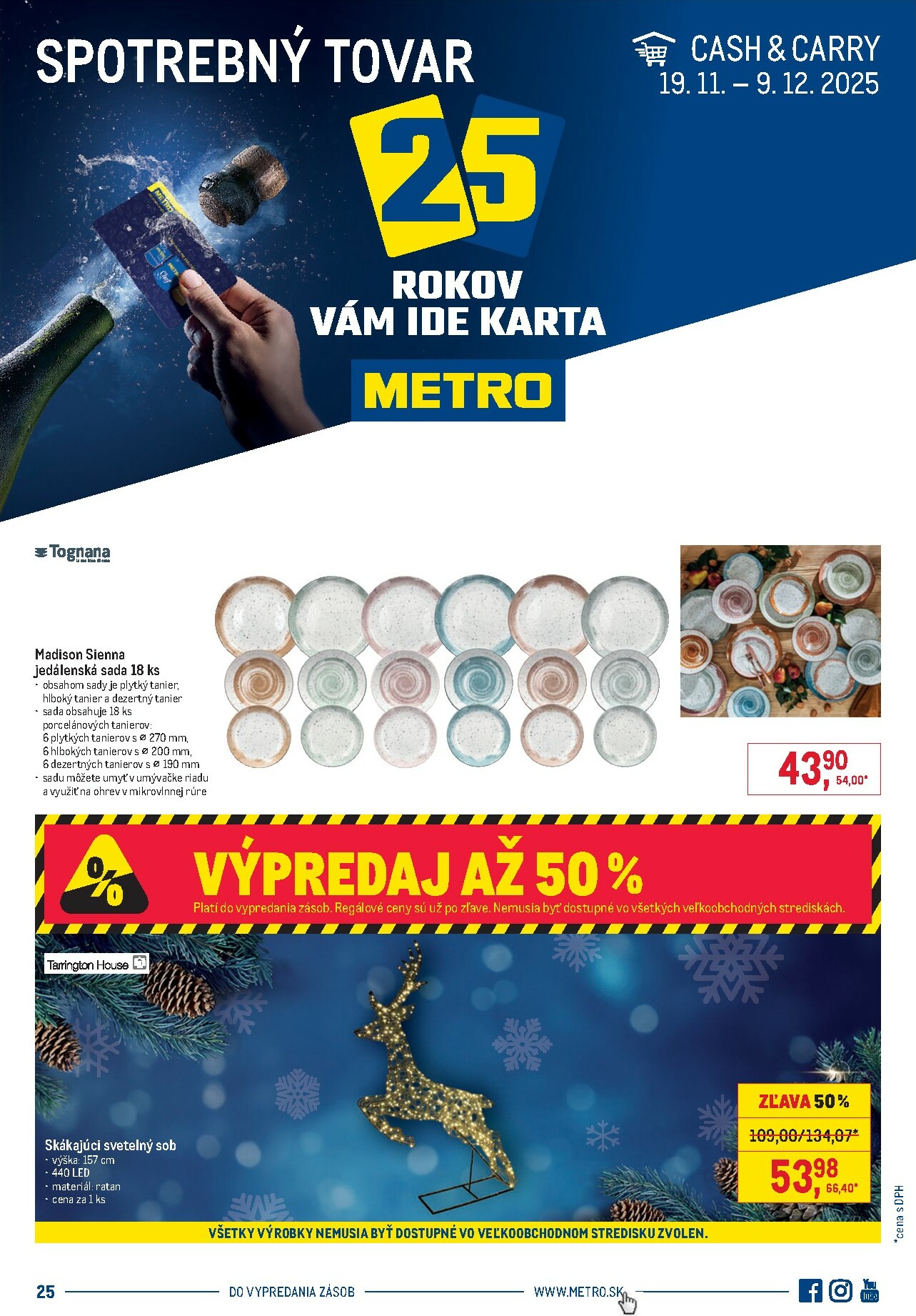 metro - Leták Metro - Spotrebný tovar platný od 19.11. do 09.12.