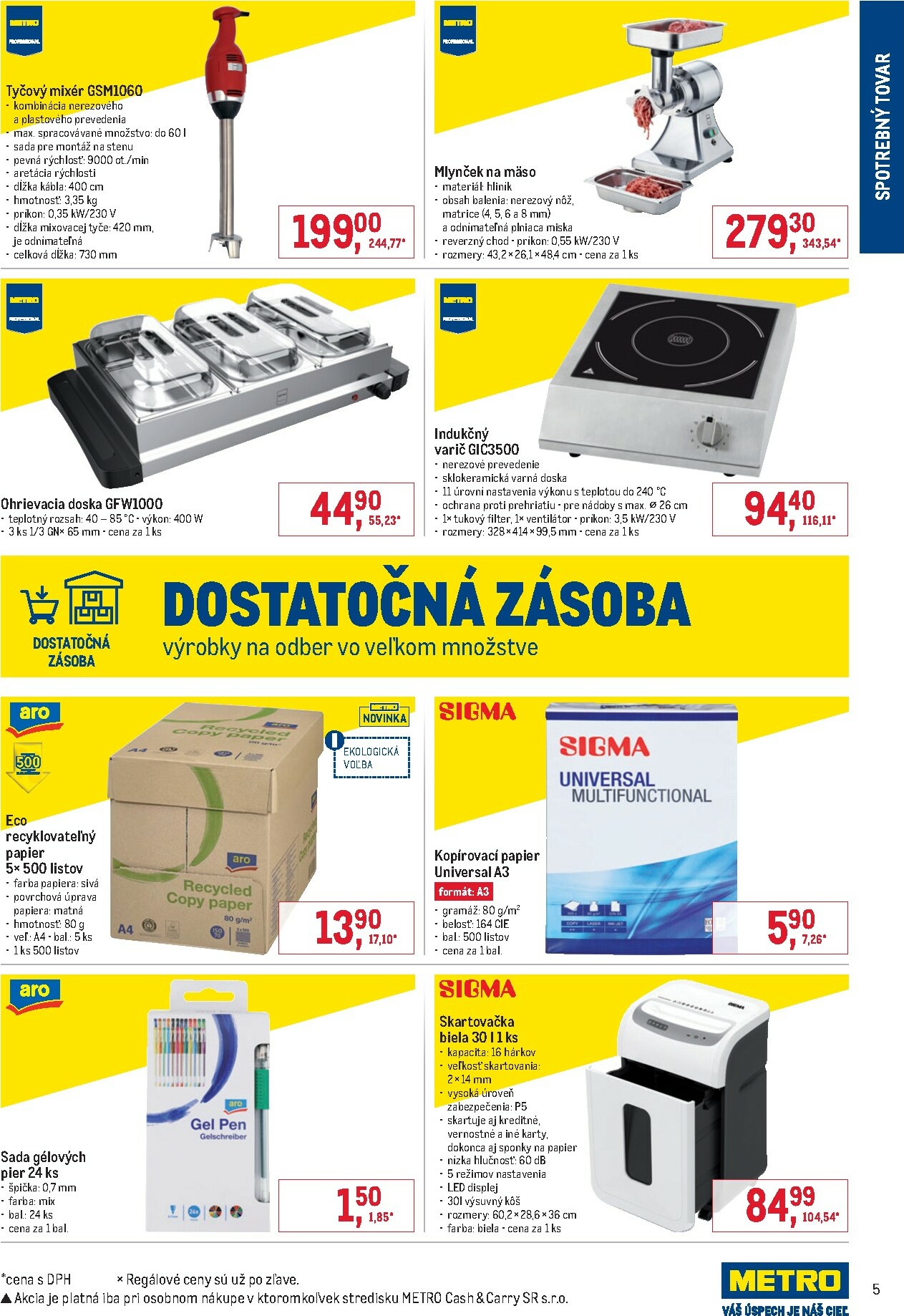 metro - Leták Metro - Spotrebný tovar platný od 19.11. do 09.12. - page: 5