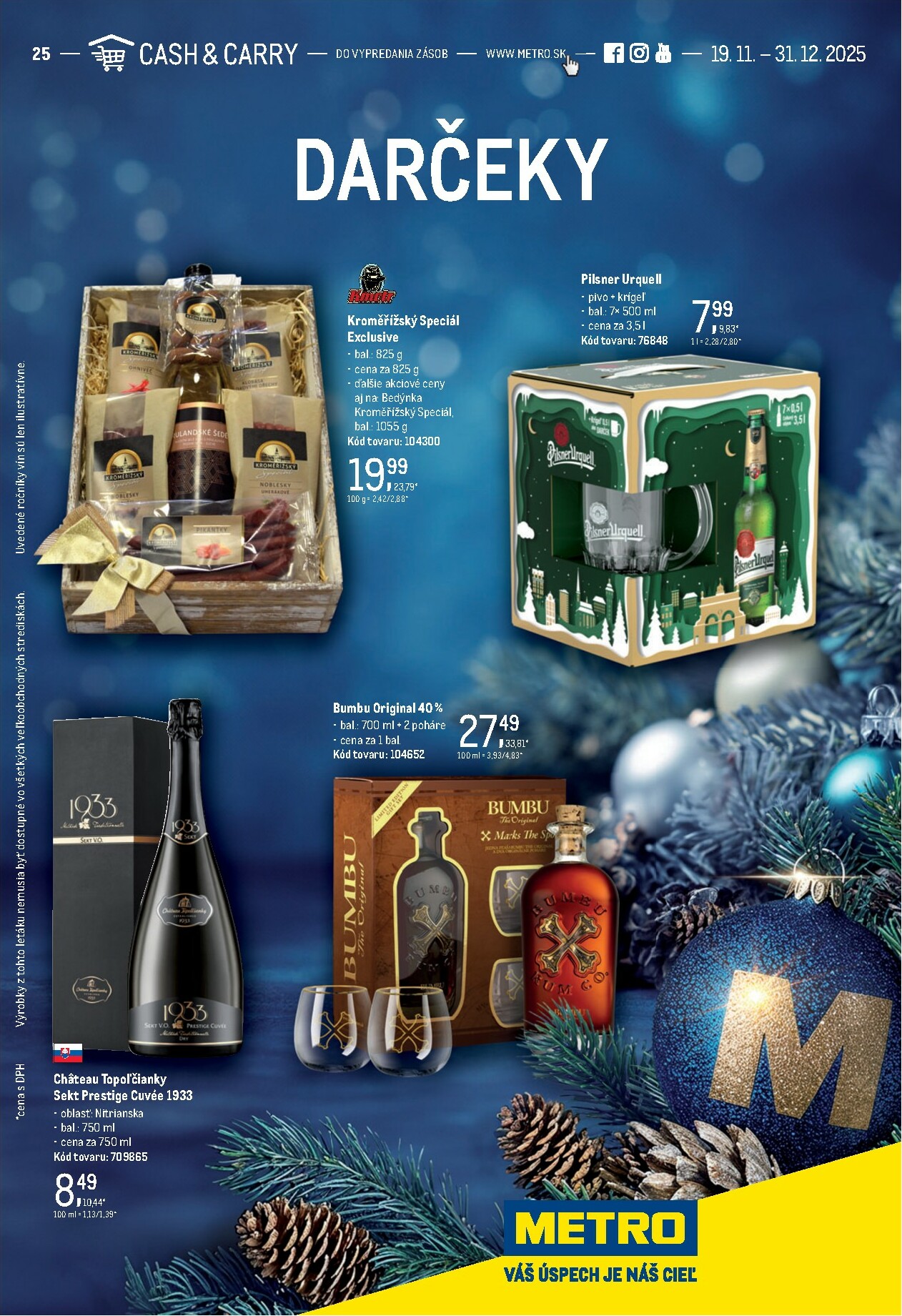 metro - Leták Metro - Darčeky platný od 19.11. do 31.12.