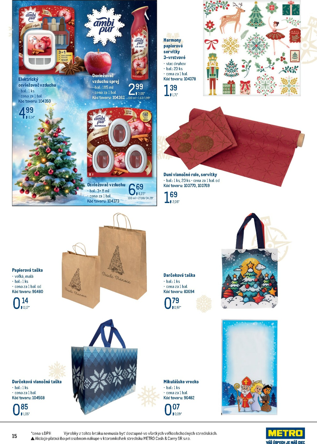 metro - Leták Metro - Darčeky platný od 19.11. do 31.12. - page: 15