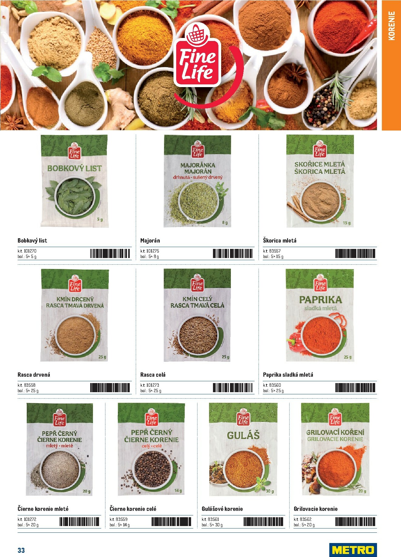 metro - Leták Metro - Katalóg FineLife výrobkov platný od 21.11. do 21.11. - page: 33