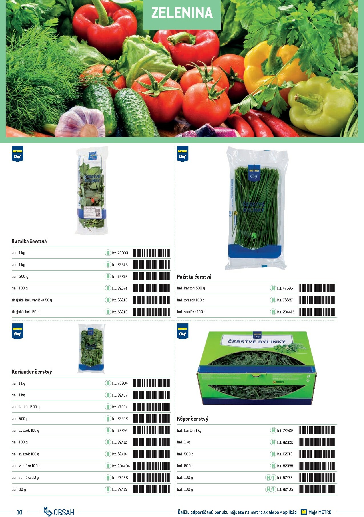metro - Leták Metro - Katalóg vlastných značiek METRO platný od 21.11. do 21.11. - page: 10