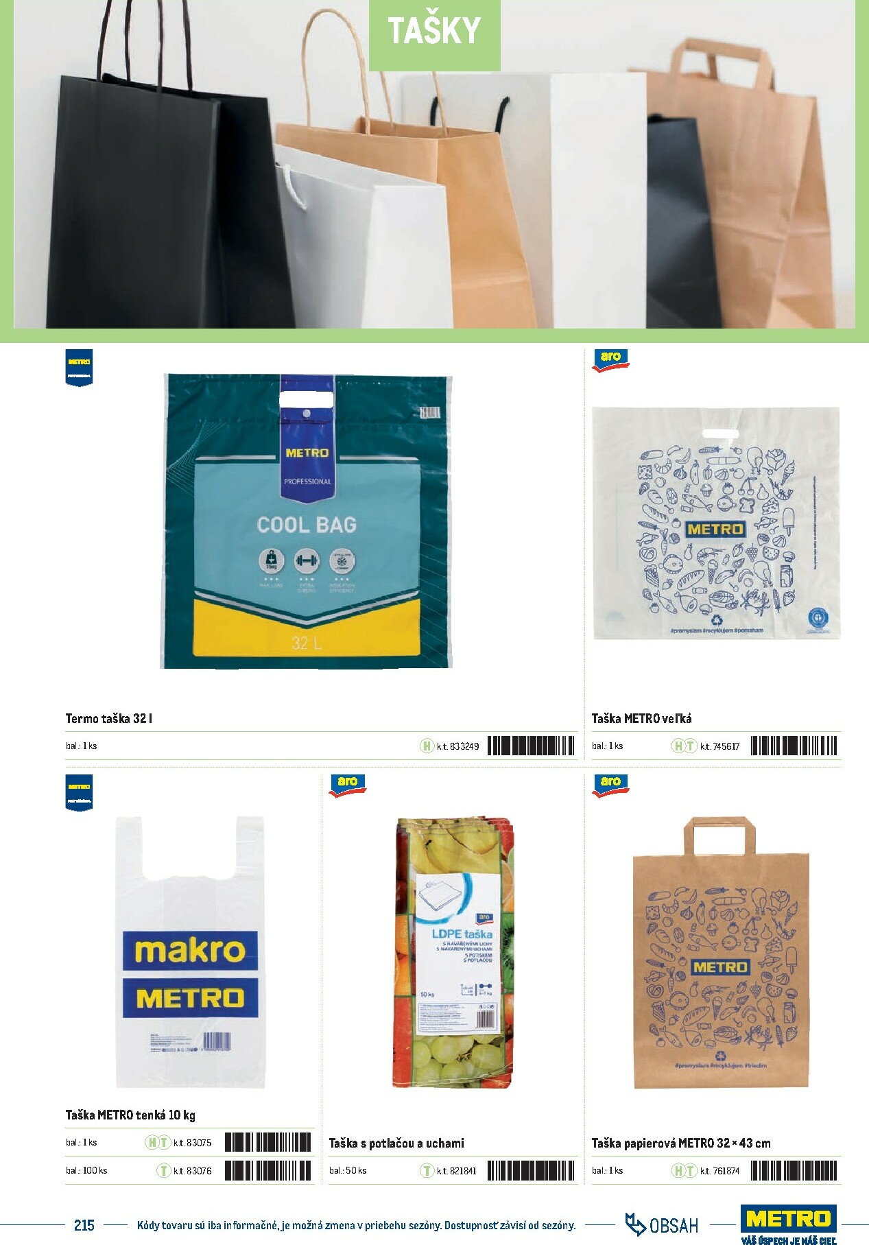 metro - Leták Metro - Katalóg vlastných značiek METRO platný od 21.11. do 21.11. - page: 215