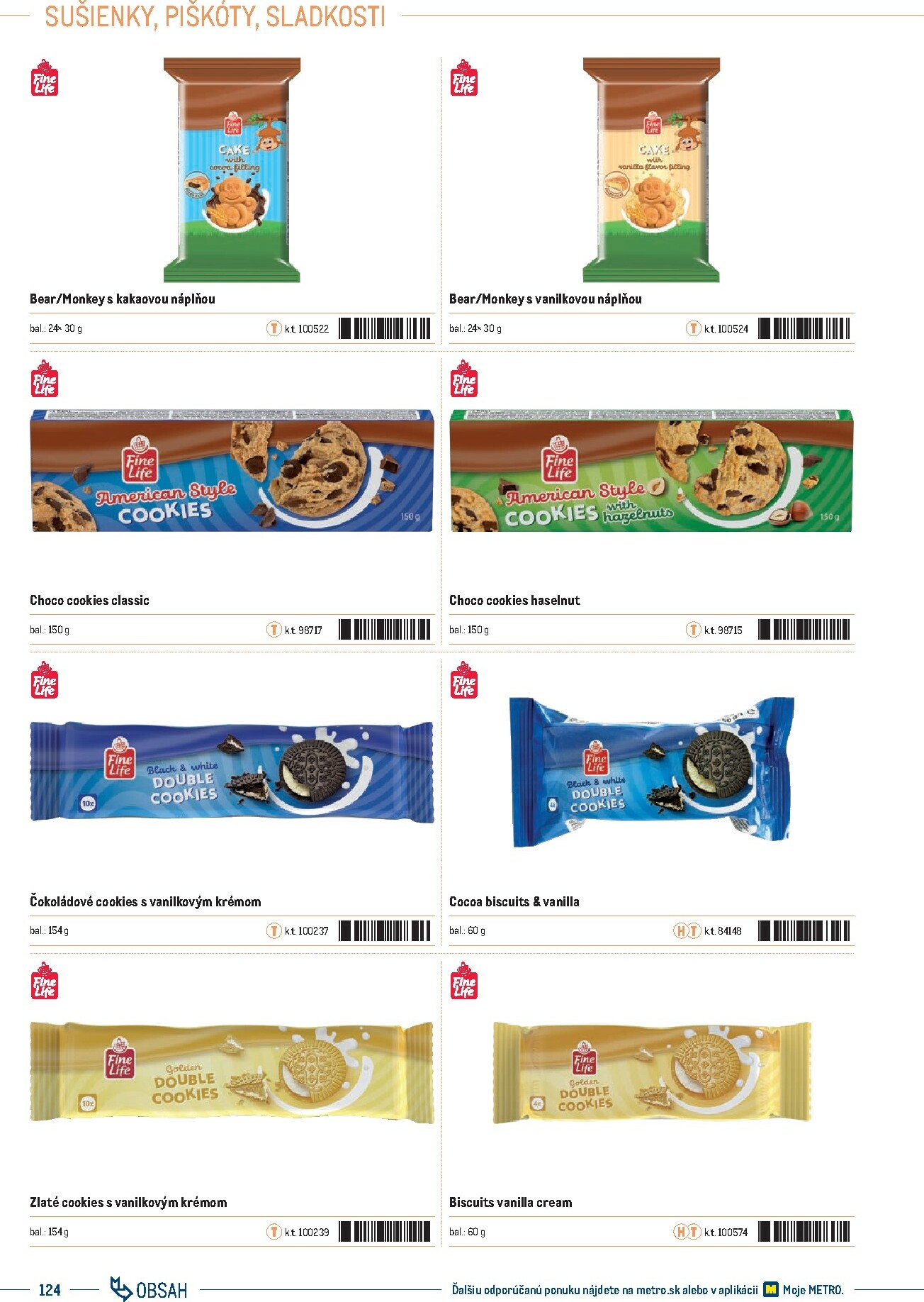 metro - Leták Metro - Katalóg vlastných značiek METRO platný od 21.11. do 21.11. - page: 124