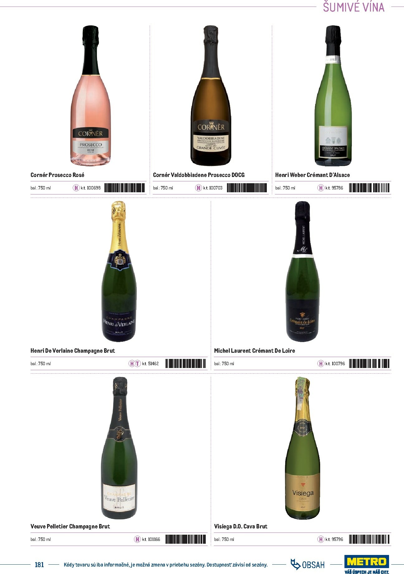 metro - Leták Metro - Katalóg vlastných značiek METRO platný od 21.11. do 21.11. - page: 181