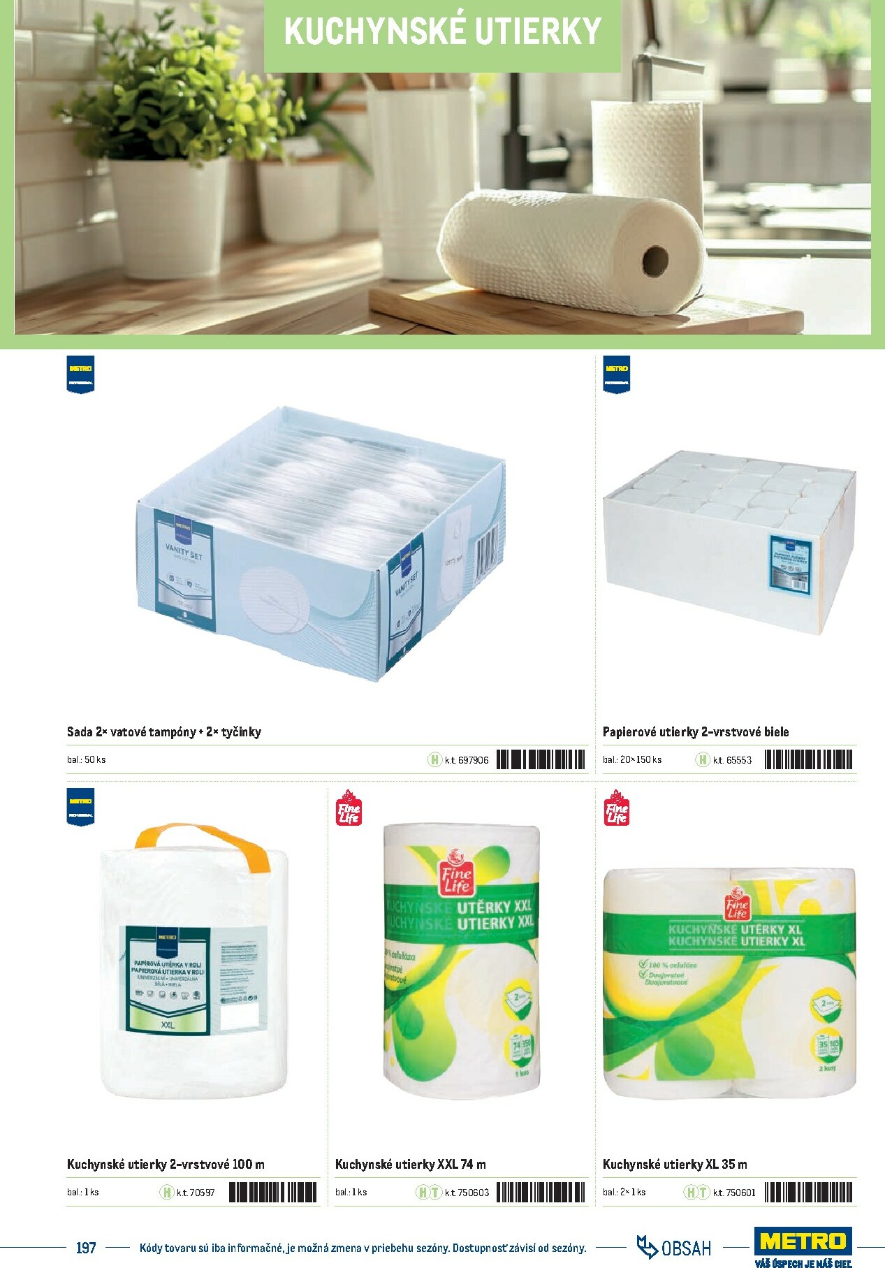 metro - Leták Metro - Katalóg vlastných značiek METRO platný od 21.11. do 21.11. - page: 197