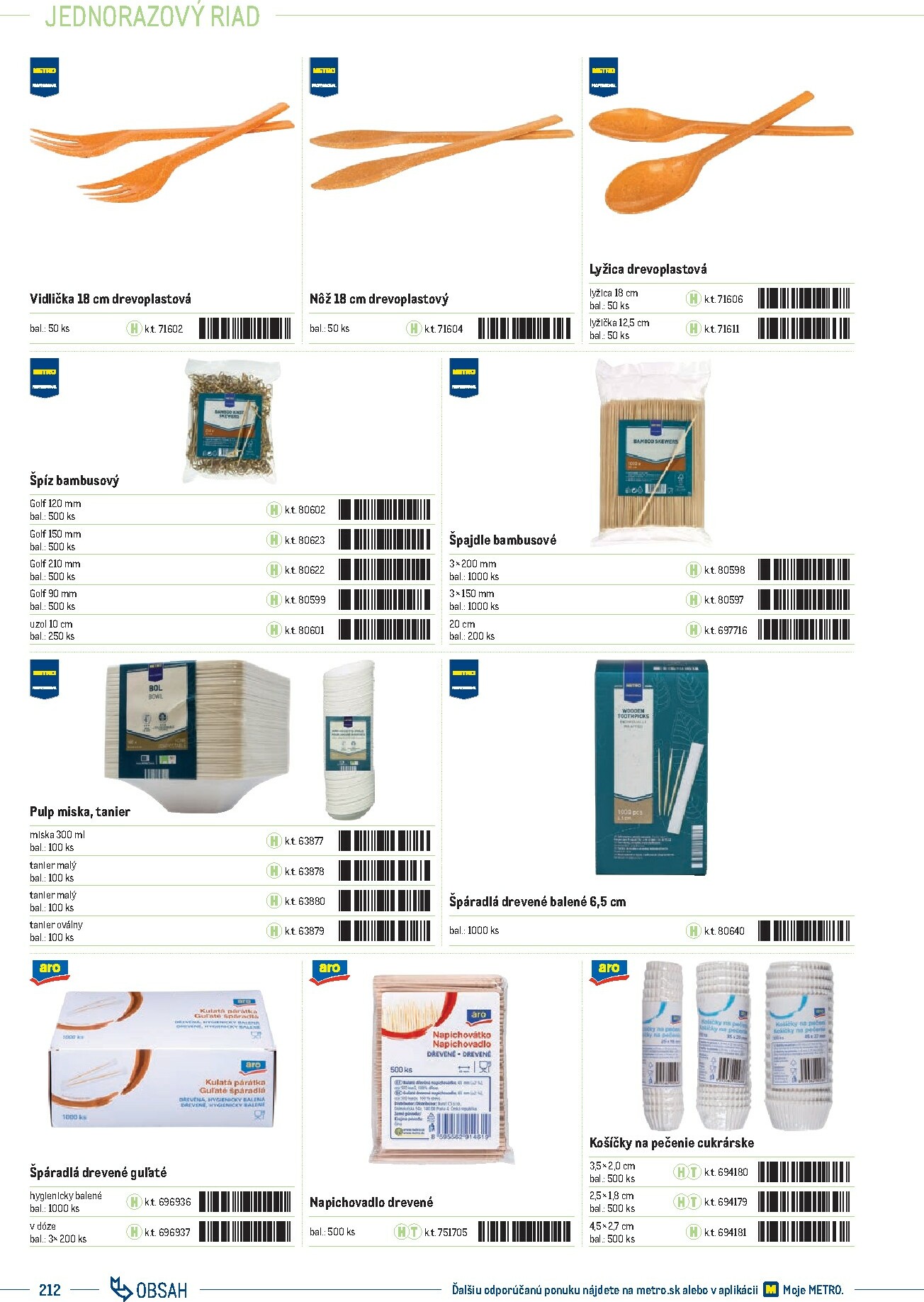 metro - Leták Metro - Katalóg vlastných značiek METRO platný od 21.11. do 21.11. - page: 212