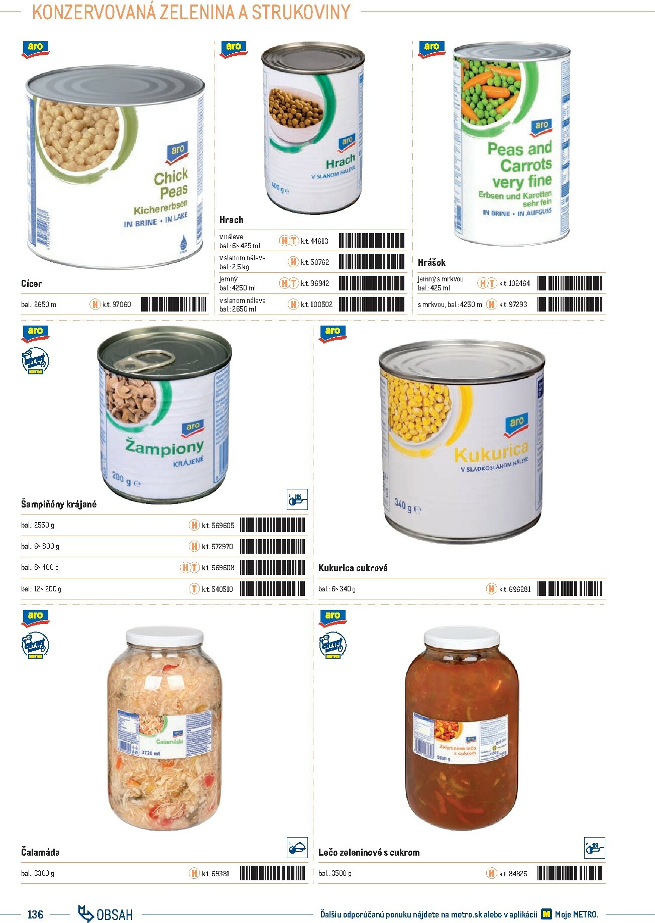 metro - Leták Metro - Katalóg vlastných značiek METRO platný od 21.11. do 21.11. - page: 136