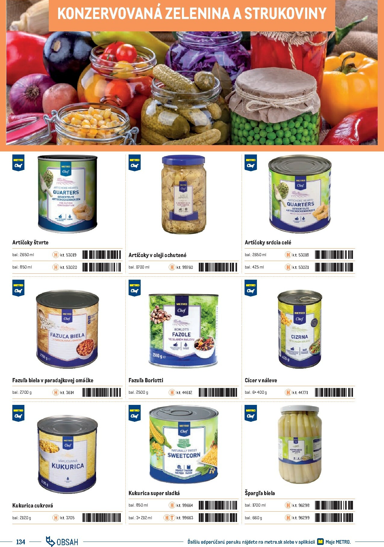 metro - Leták Metro - Katalóg vlastných značiek METRO platný od 21.11. do 21.11. - page: 134
