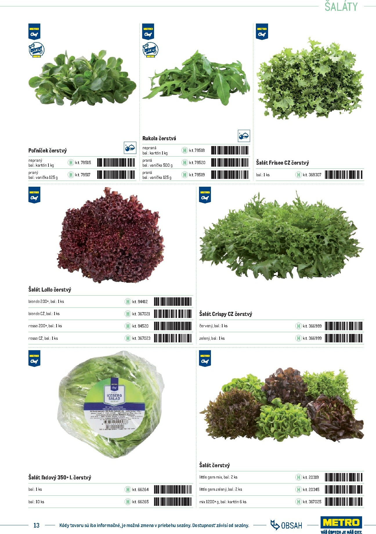 metro - Leták Metro - Katalóg vlastných značiek METRO platný od 21.11. do 21.11. - page: 13