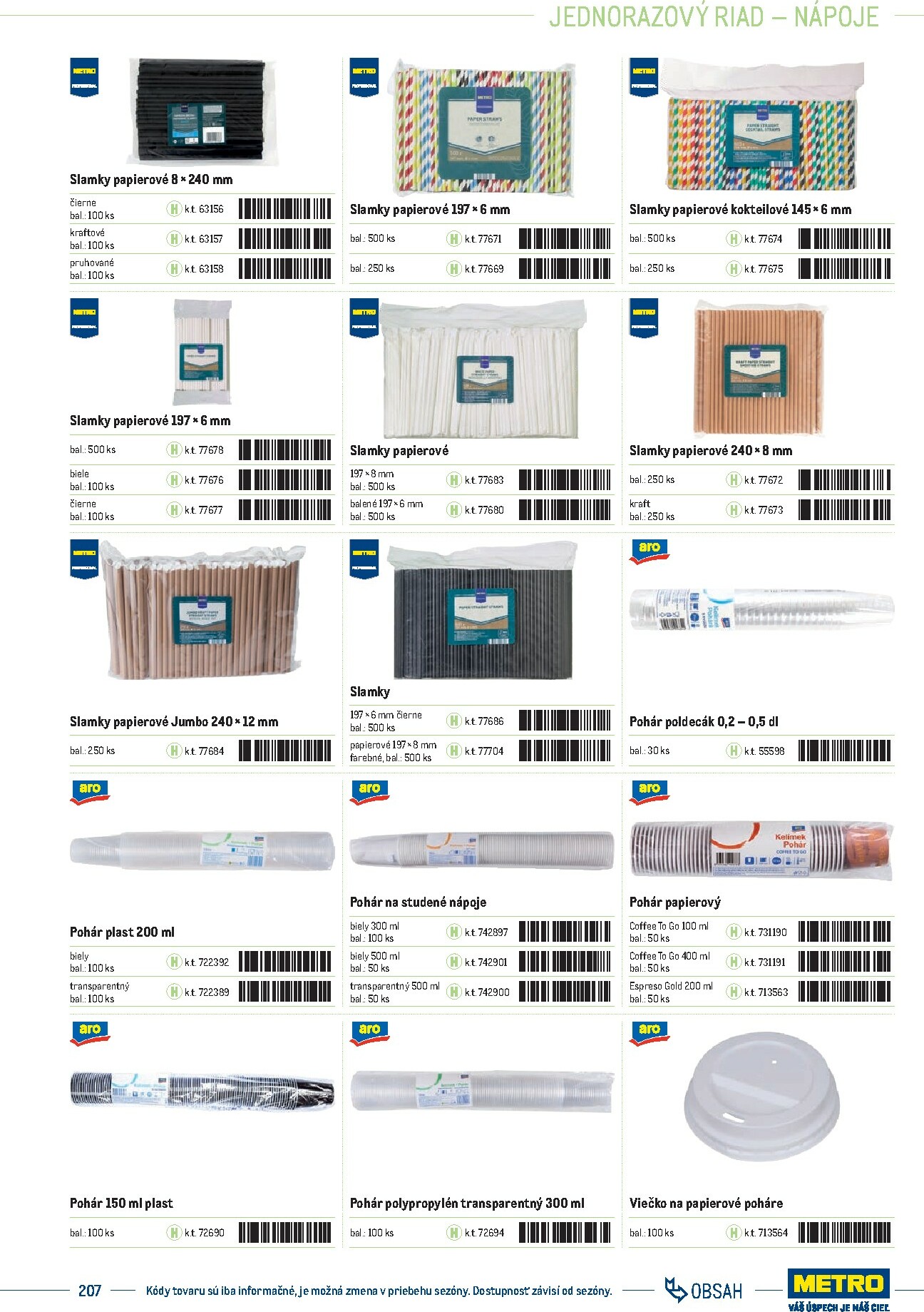 metro - Leták Metro - Katalóg vlastných značiek METRO platný od 21.11. do 21.11. - page: 207