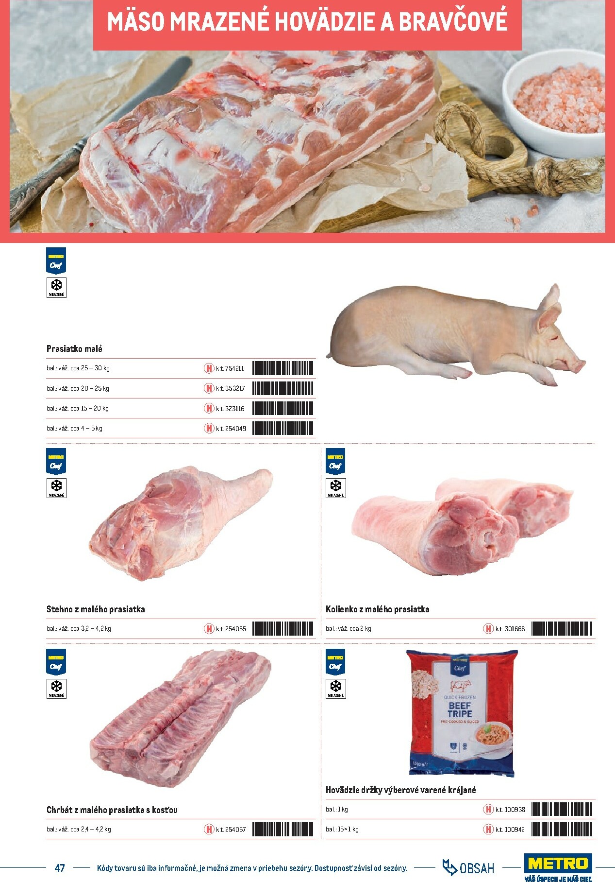 metro - Leták Metro - Katalóg vlastných značiek METRO platný od 21.11. do 21.11. - page: 47