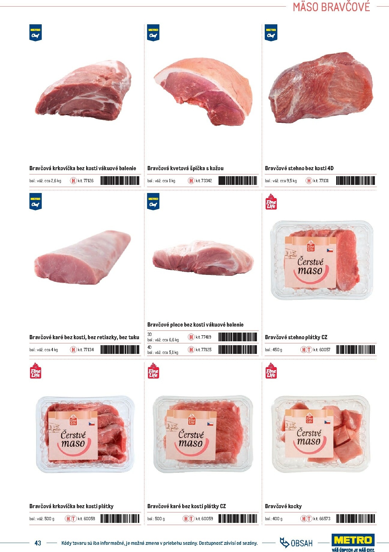 metro - Leták Metro - Katalóg vlastných značiek METRO platný od 21.11. do 21.11. - page: 43