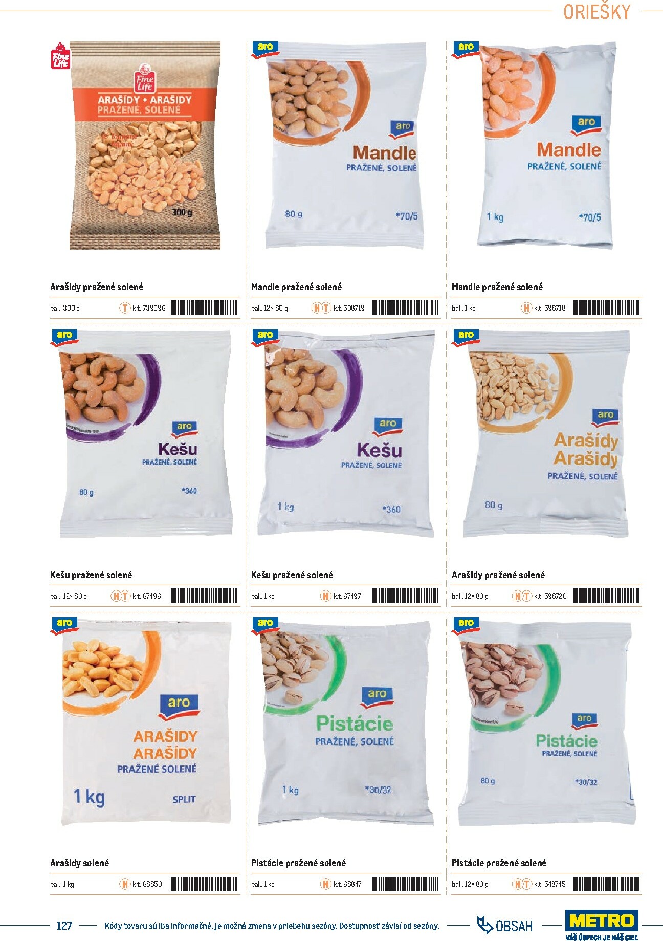 metro - Leták Metro - Katalóg vlastných značiek METRO platný od 21.11. do 21.11. - page: 127