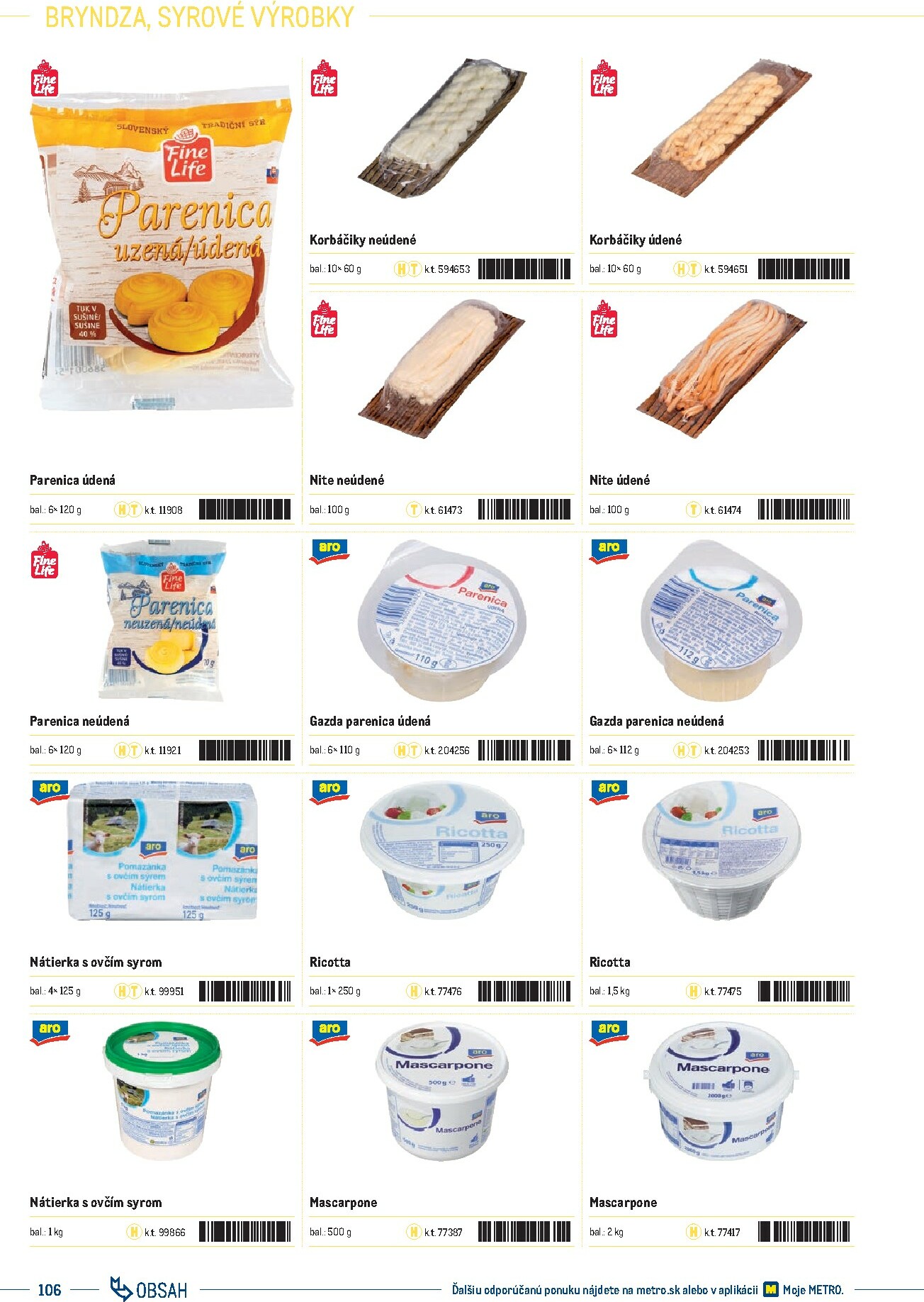 metro - Leták Metro - Katalóg vlastných značiek METRO platný od 21.11. do 21.11. - page: 106