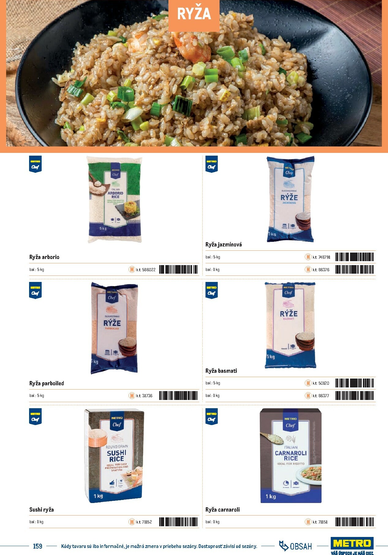 metro - Leták Metro - Katalóg vlastných značiek METRO platný od 21.11. do 21.11. - page: 159