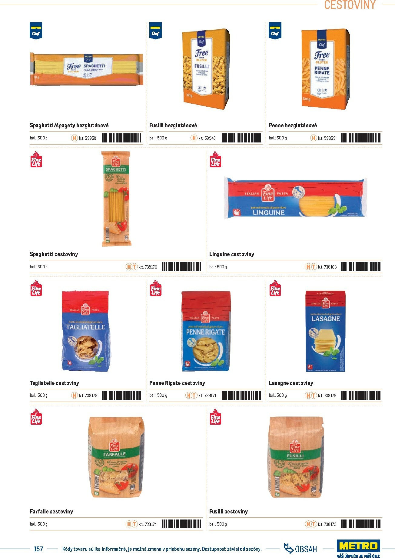 metro - Leták Metro - Katalóg vlastných značiek METRO platný od 21.11. do 21.11. - page: 157