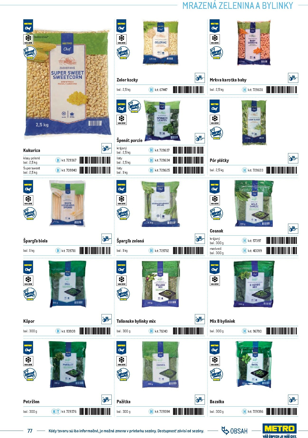 metro - Leták Metro - Katalóg vlastných značiek METRO platný od 21.11. do 21.11. - page: 77