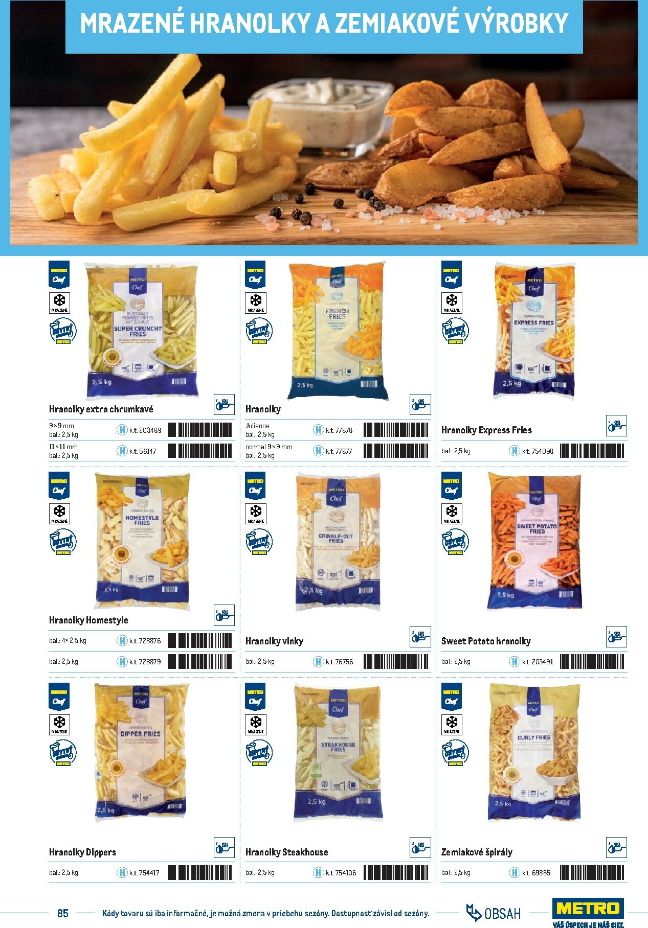 metro - Leták Metro - Katalóg vlastných značiek METRO platný od 21.11. do 21.11. - page: 85