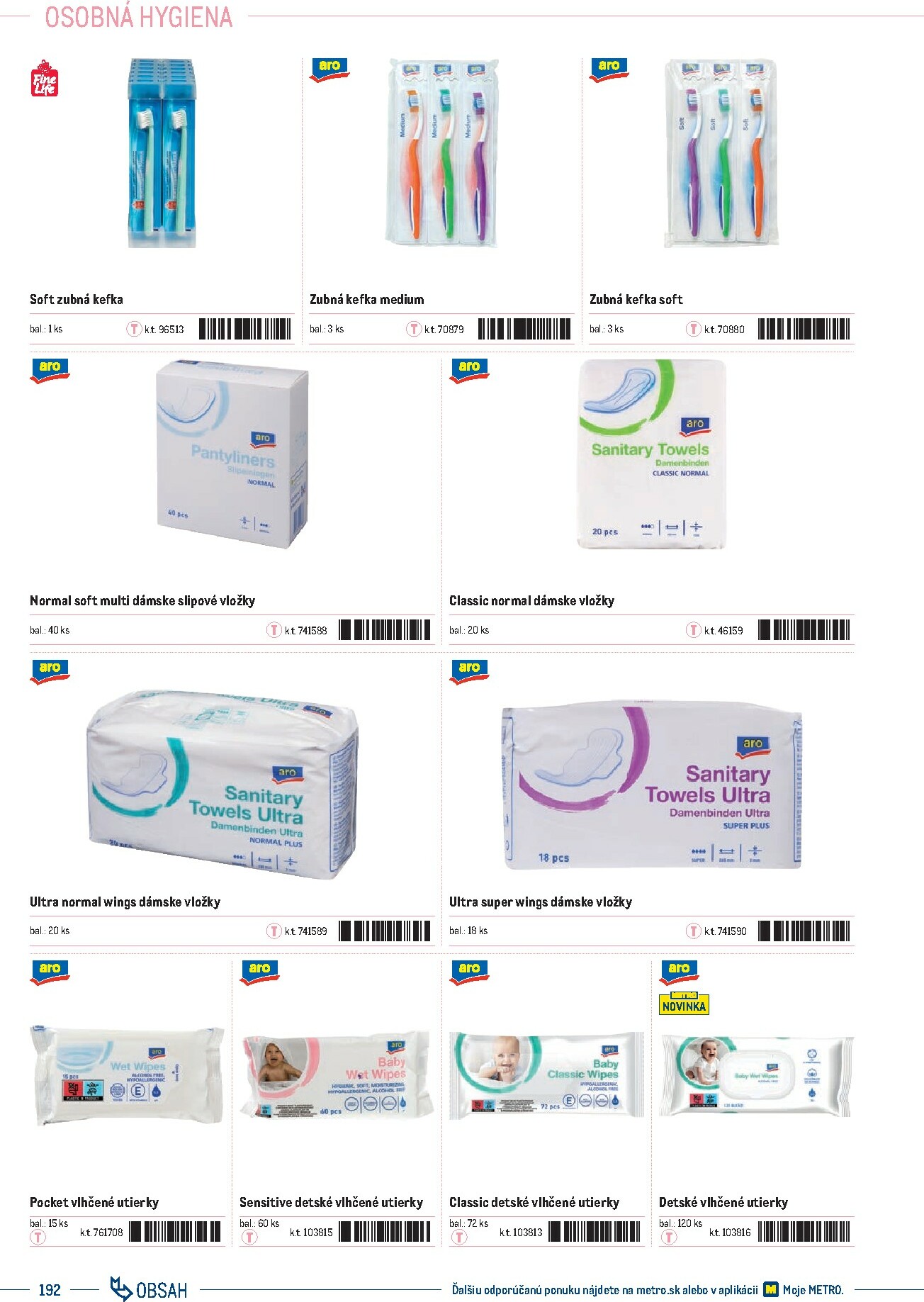 metro - Leták Metro - Katalóg vlastných značiek METRO platný od 21.11. do 21.11. - page: 192