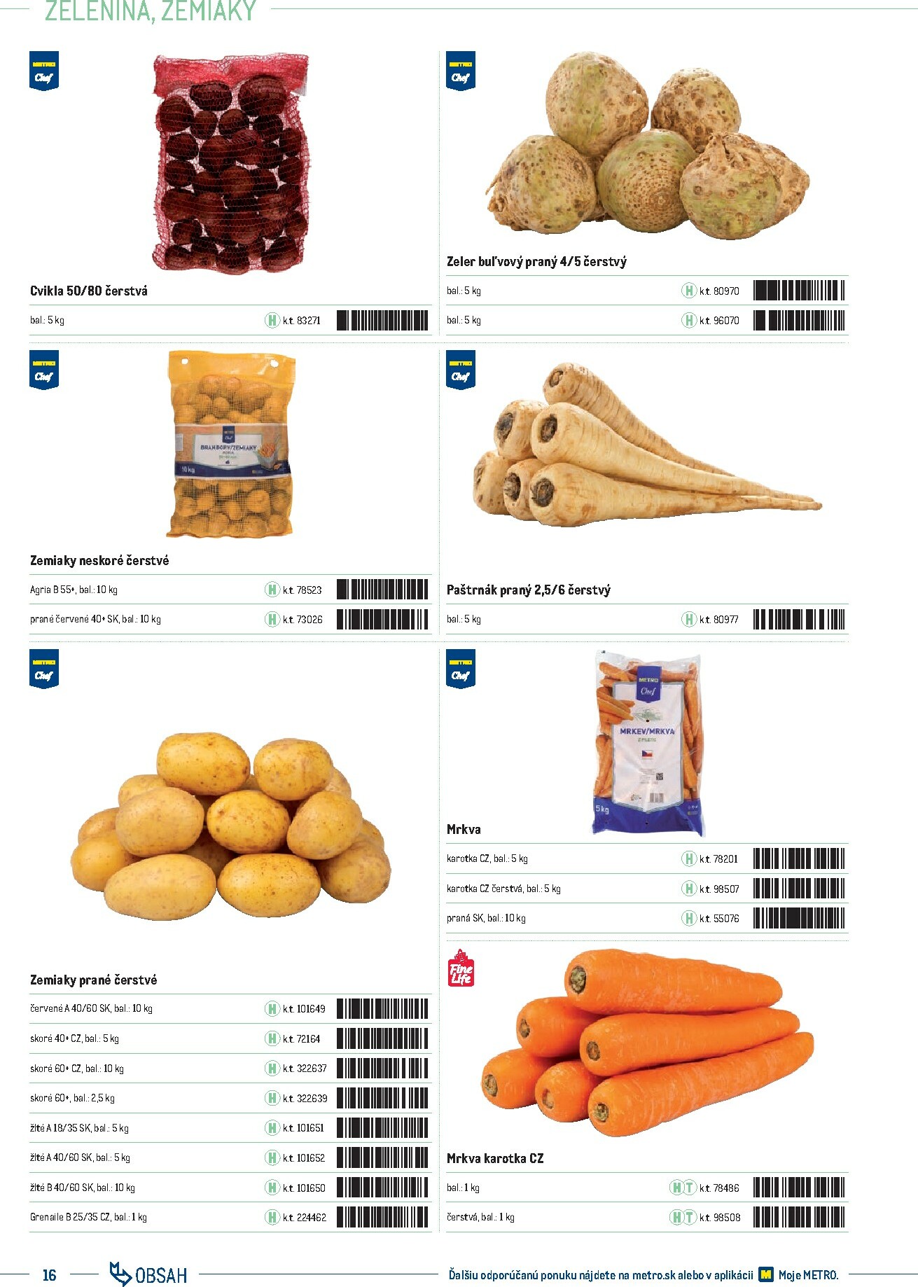 metro - Leták Metro - Katalóg vlastných značiek METRO platný od 21.11. do 21.11. - page: 16