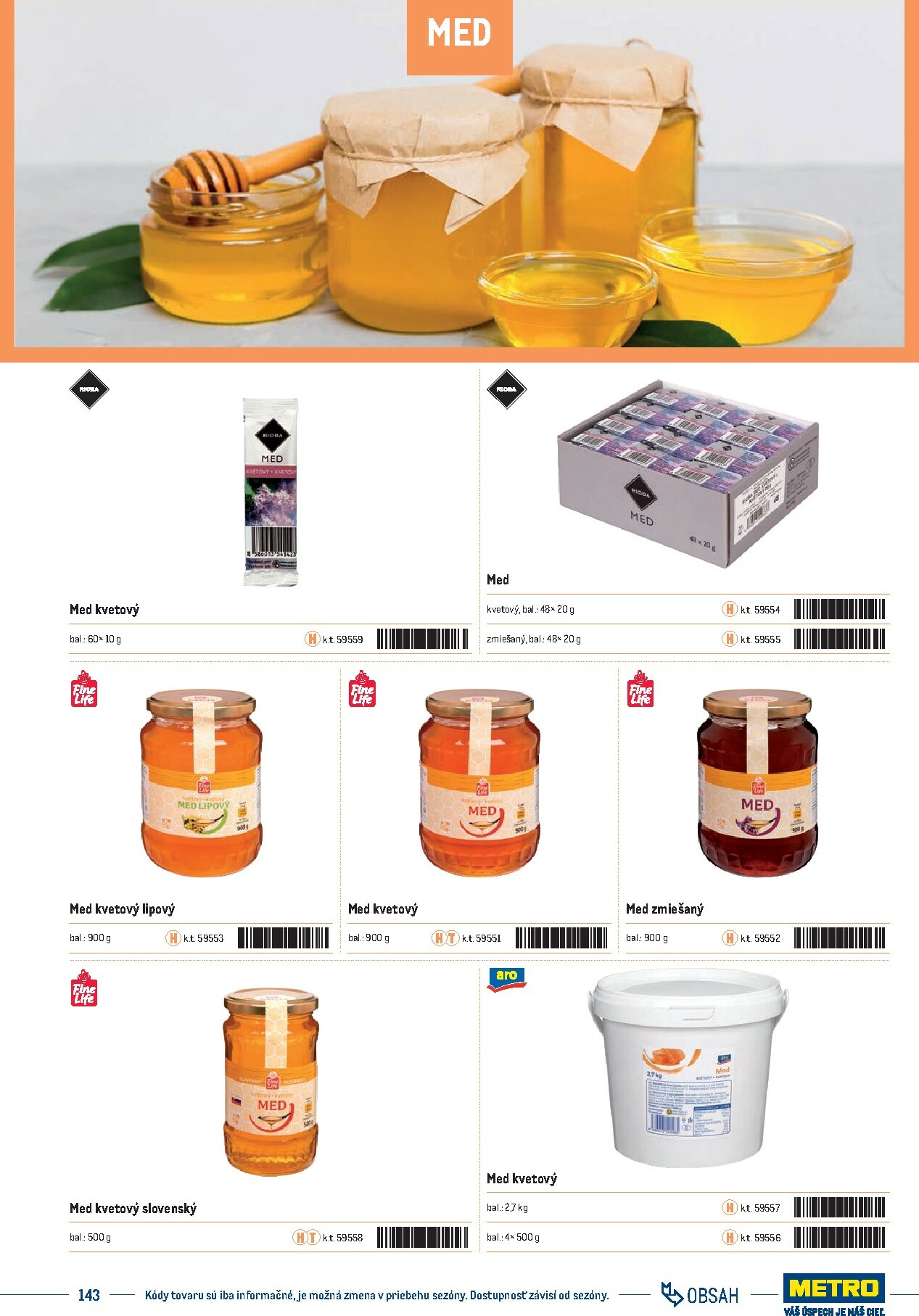 metro - Leták Metro - Katalóg vlastných značiek METRO platný od 21.11. do 21.11. - page: 143