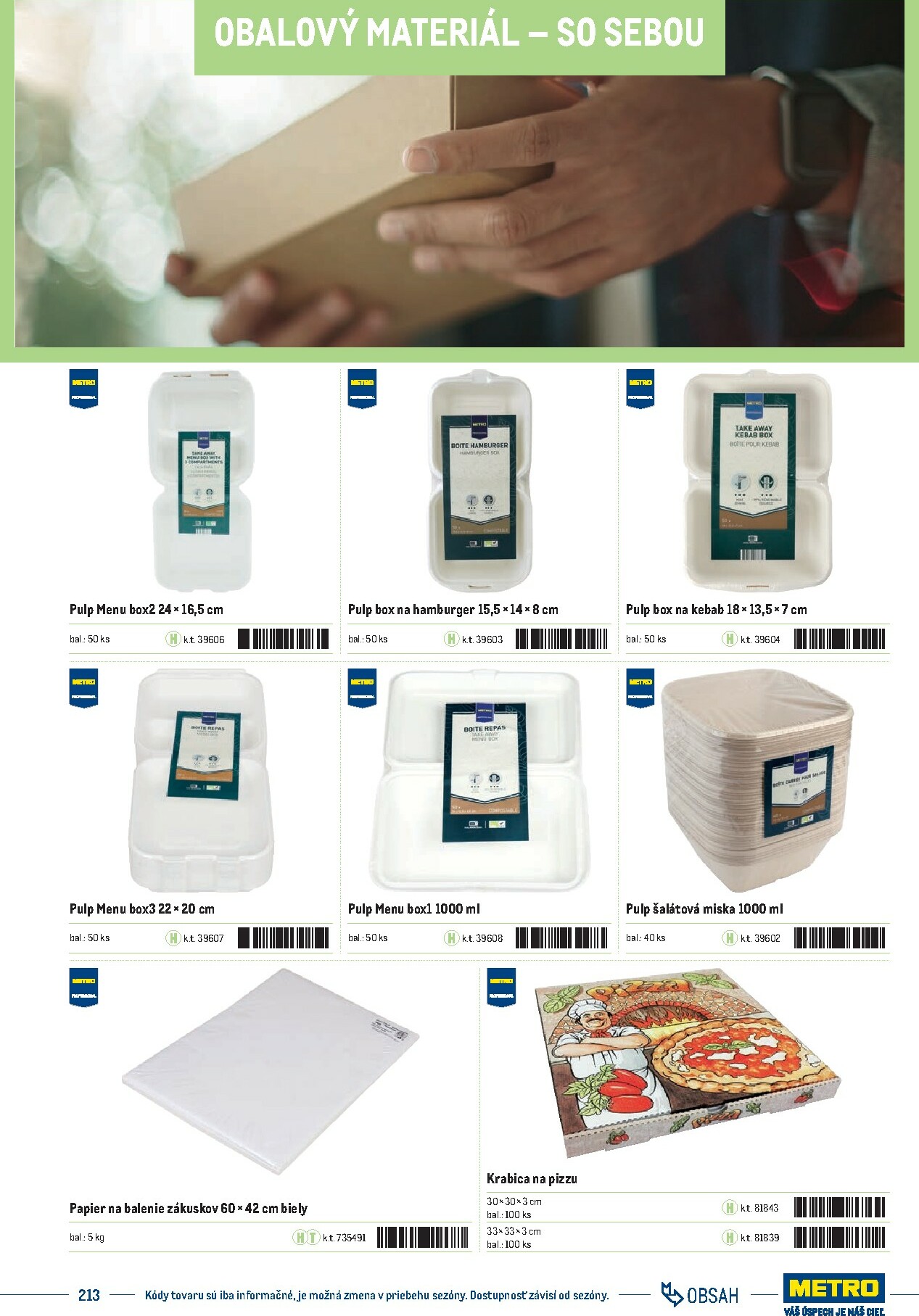 metro - Leták Metro - Katalóg vlastných značiek METRO platný od 21.11. do 21.11. - page: 213