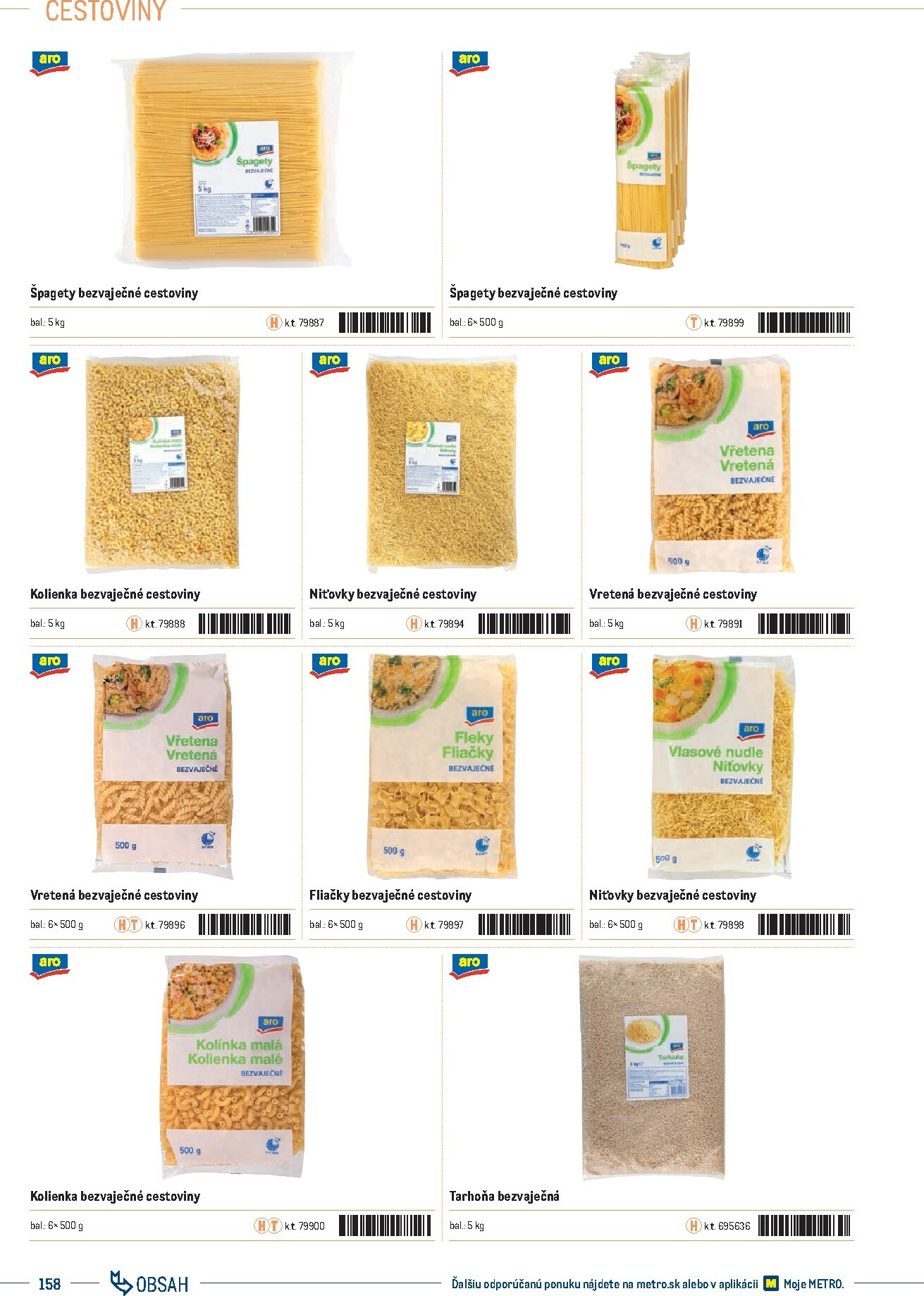 metro - Leták Metro - Katalóg vlastných značiek METRO platný od 21.11. do 21.11. - page: 158