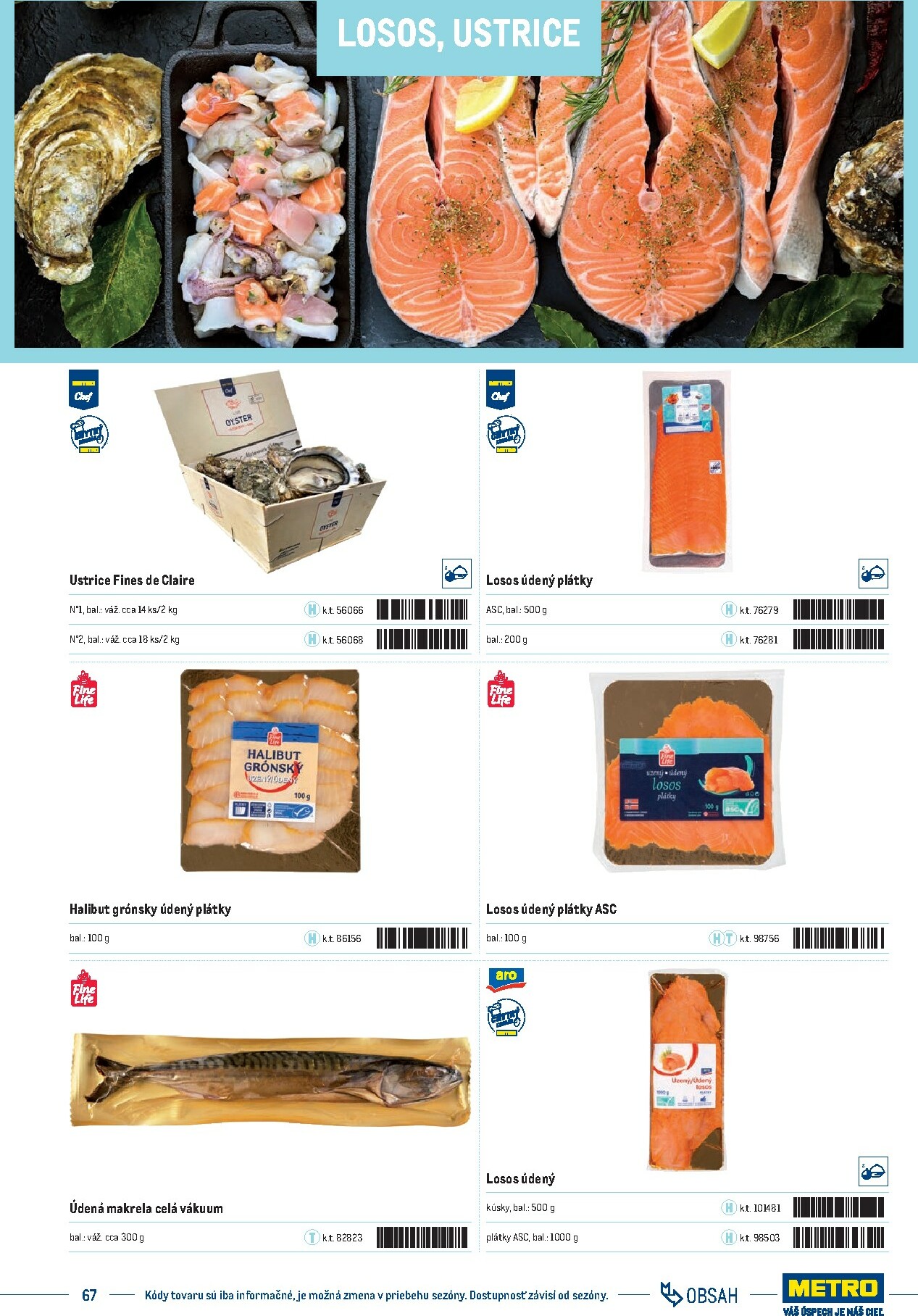 metro - Leták Metro - Katalóg vlastných značiek METRO platný od 21.11. do 21.11. - page: 67
