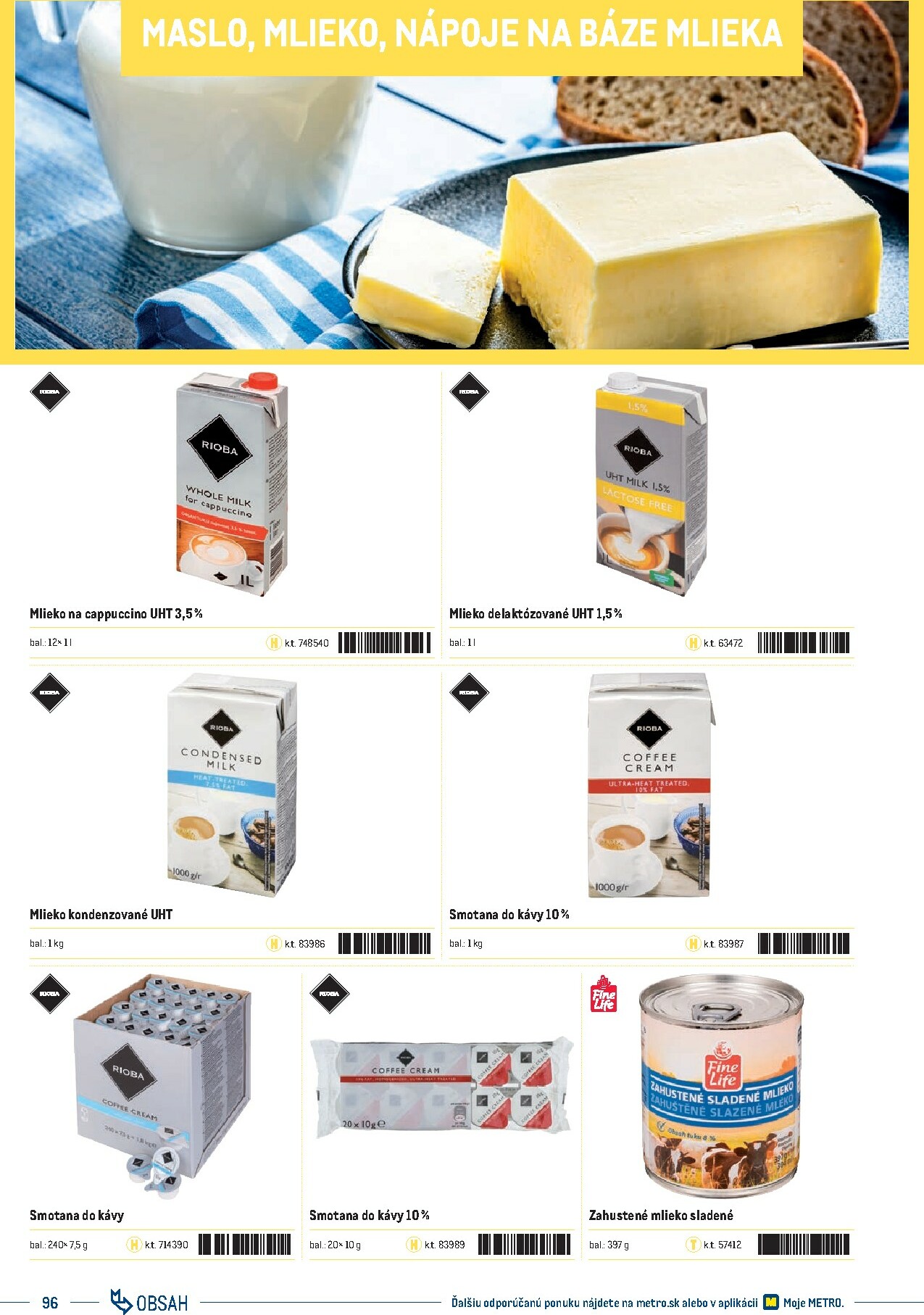 metro - Leták Metro - Katalóg vlastných značiek METRO platný od 21.11. do 21.11. - page: 96