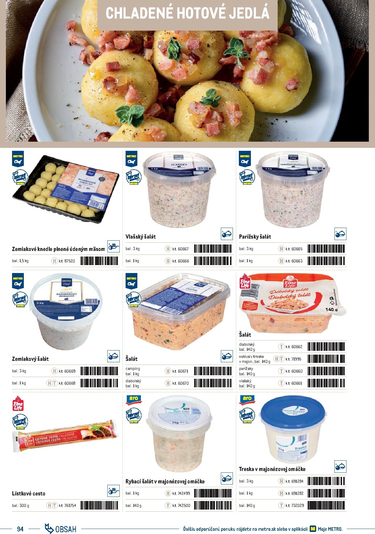 metro - Leták Metro - Katalóg vlastných značiek METRO platný od 21.11. do 21.11. - page: 94