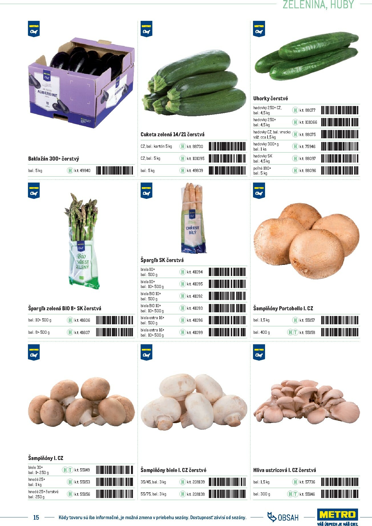 metro - Leták Metro - Katalóg vlastných značiek METRO platný od 21.11. do 21.11. - page: 15