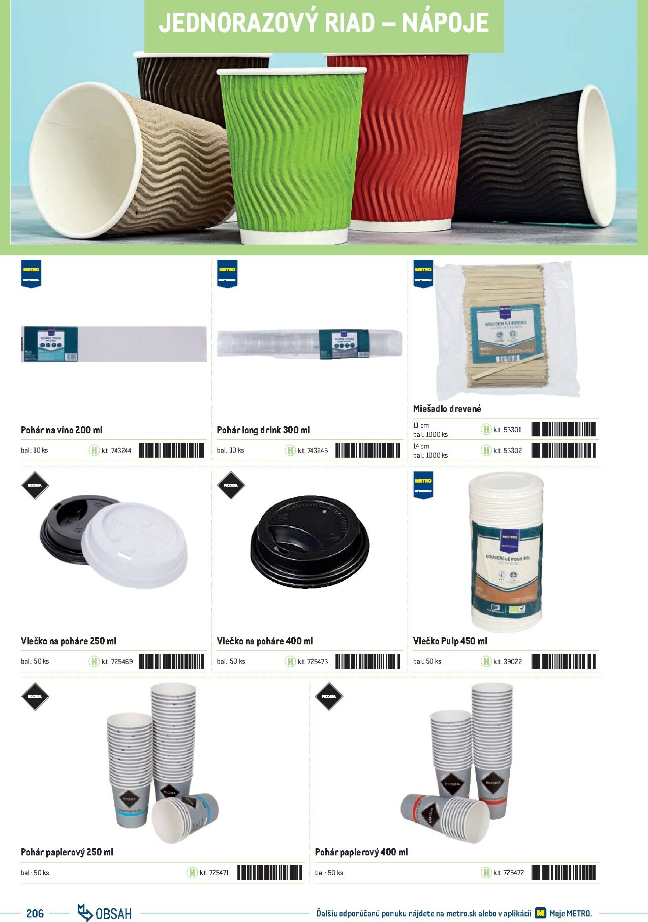 metro - Leták Metro - Katalóg vlastných značiek METRO platný od 21.11. do 21.11. - page: 206