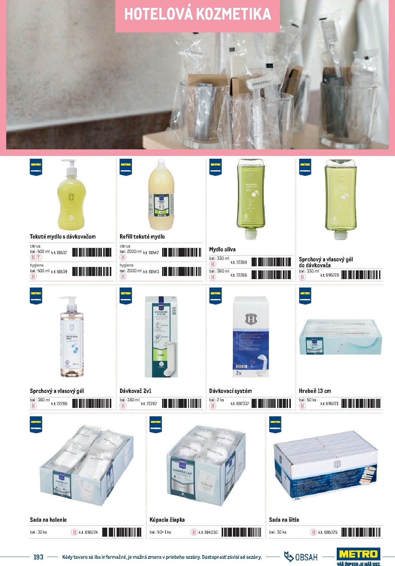 metro - Leták Metro - Katalóg vlastných značiek METRO platný od 21.11. do 21.11. - page: 193