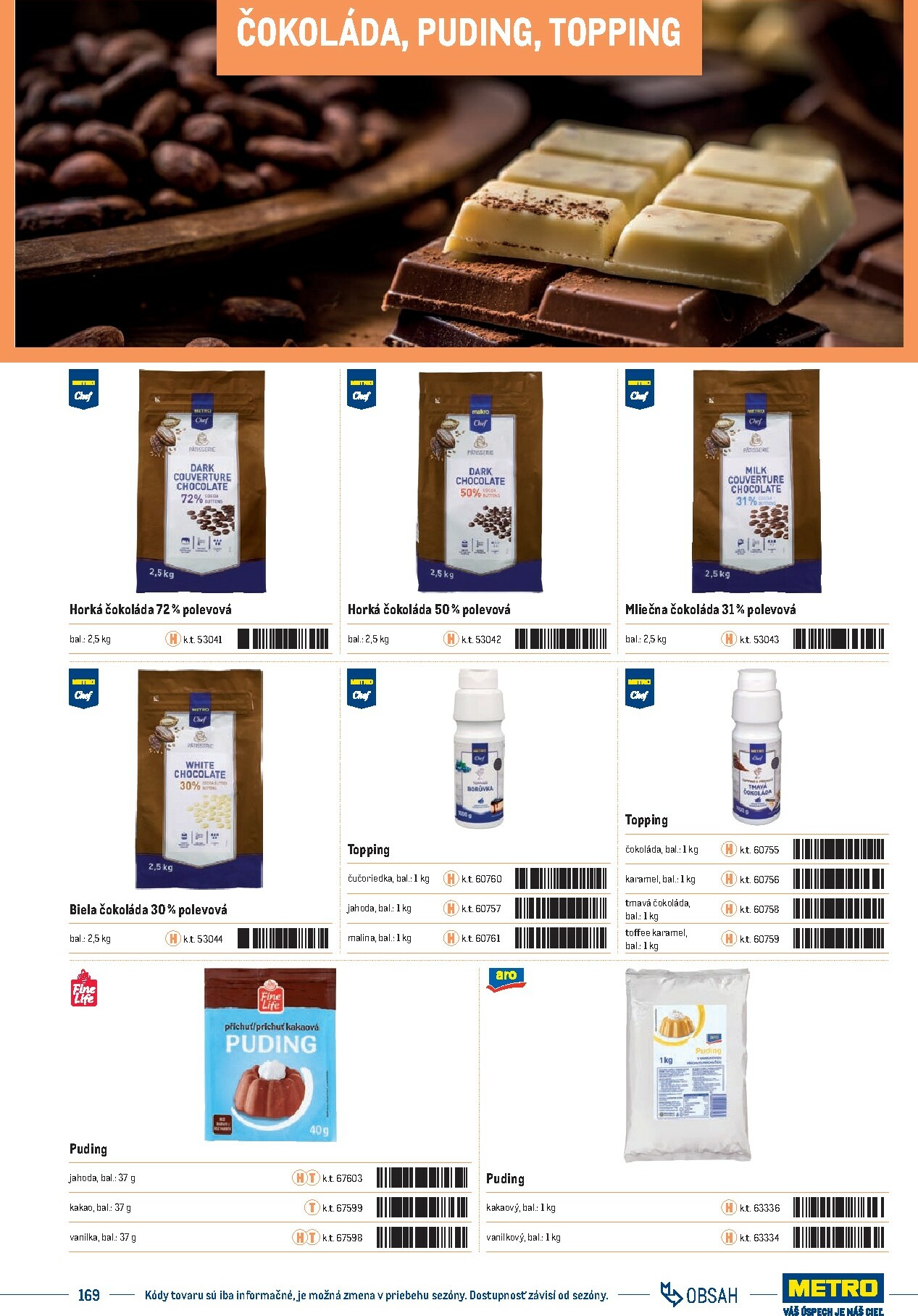 metro - Leták Metro - Katalóg vlastných značiek METRO platný od 21.11. do 21.11. - page: 169